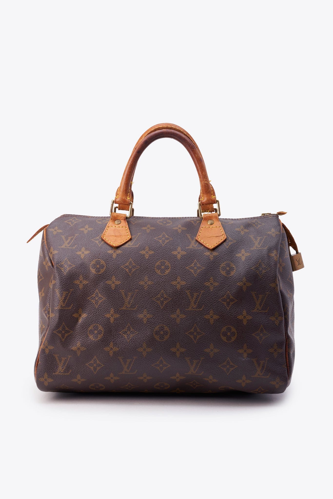 Louis Vuitton 30 Speedy Bag In Brown Monogram Coated Canvas