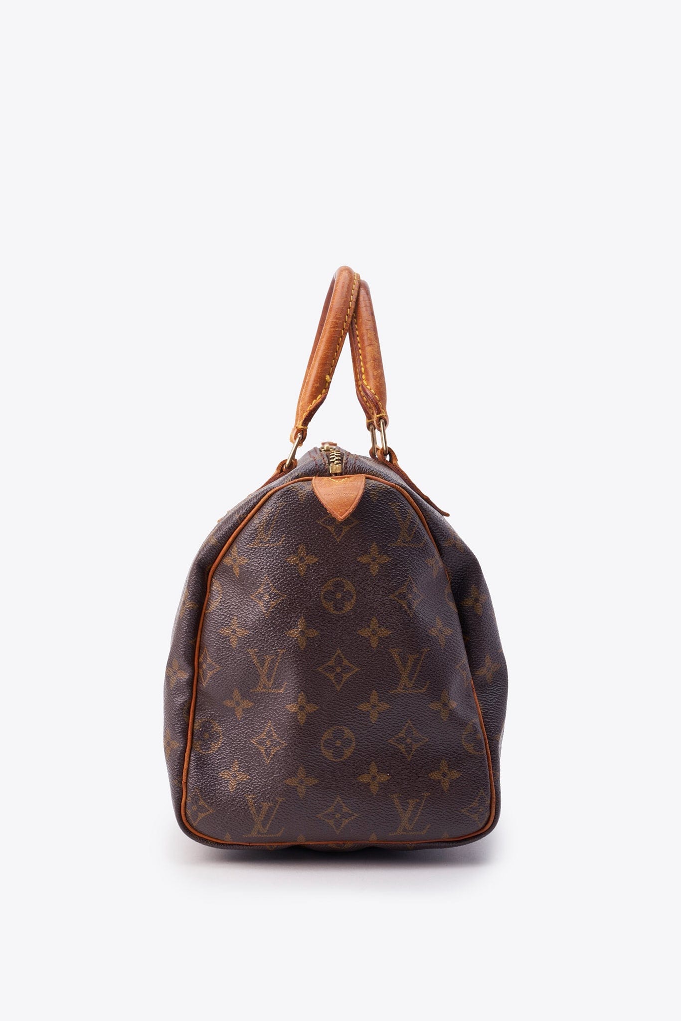 Louis Vuitton 30 Speedy Bag In Brown Monogram Coated Canvas