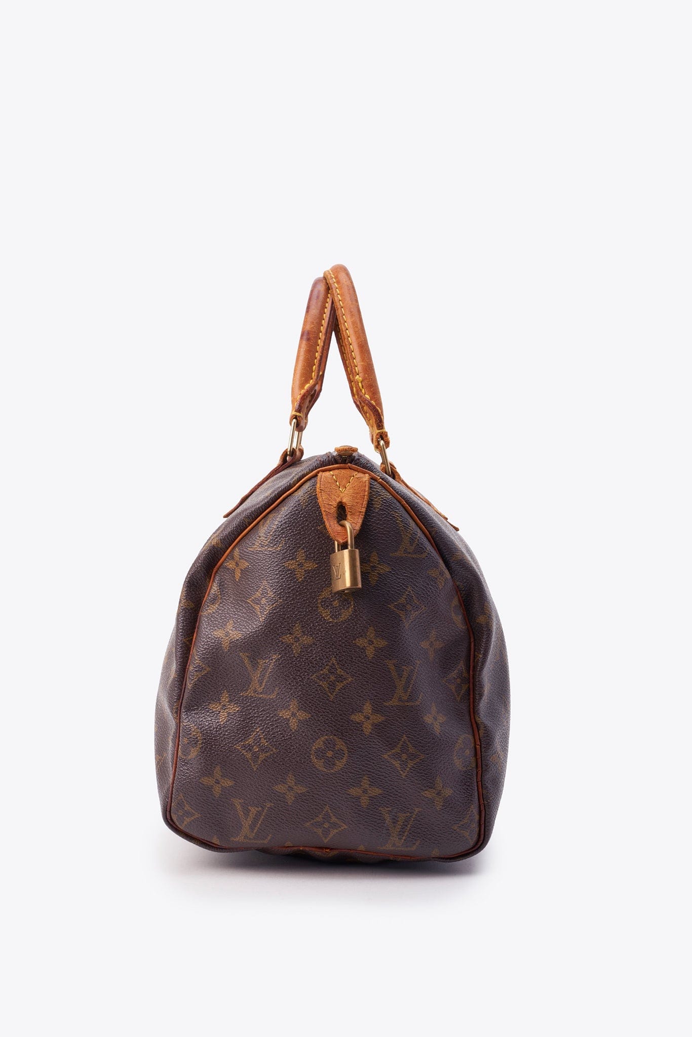 Louis Vuitton 30 Speedy Bag In Brown Monogram Coated Canvas