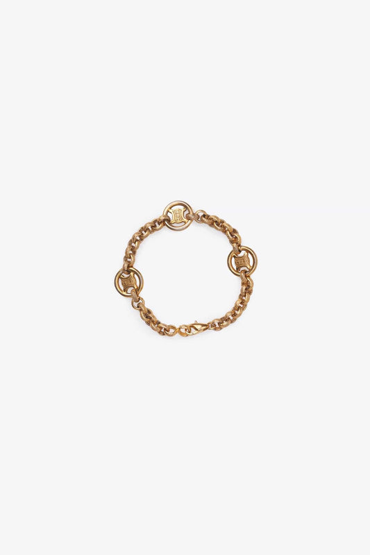 Vintage Celine Triomphe Chain Link Bracelet
