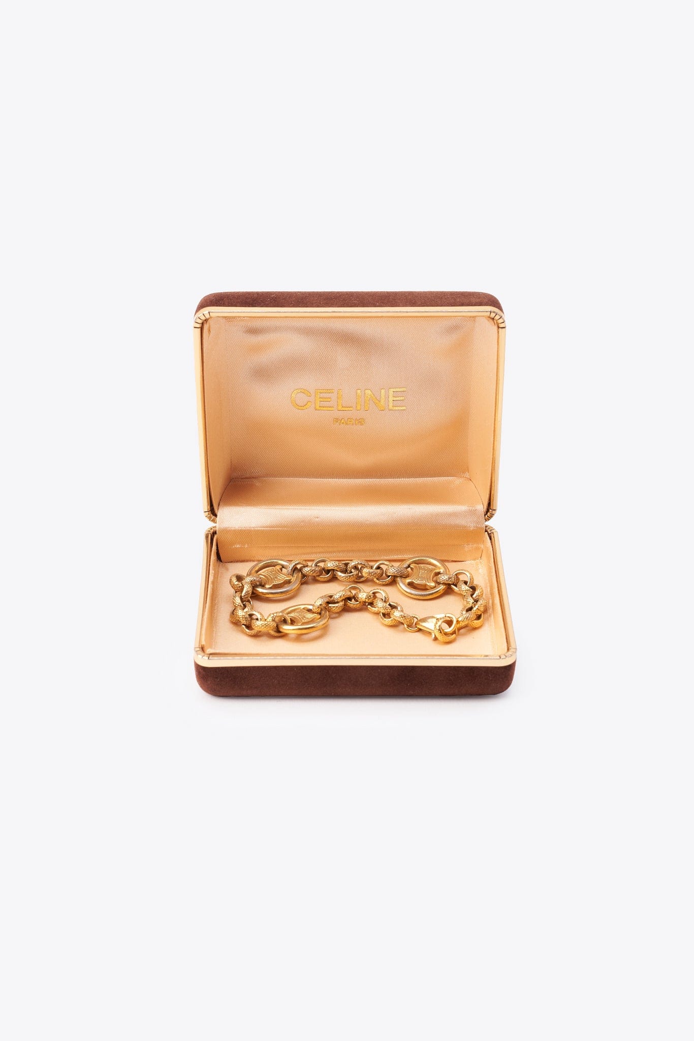 Vintage Celine Triomphe Chain Link Bracelet