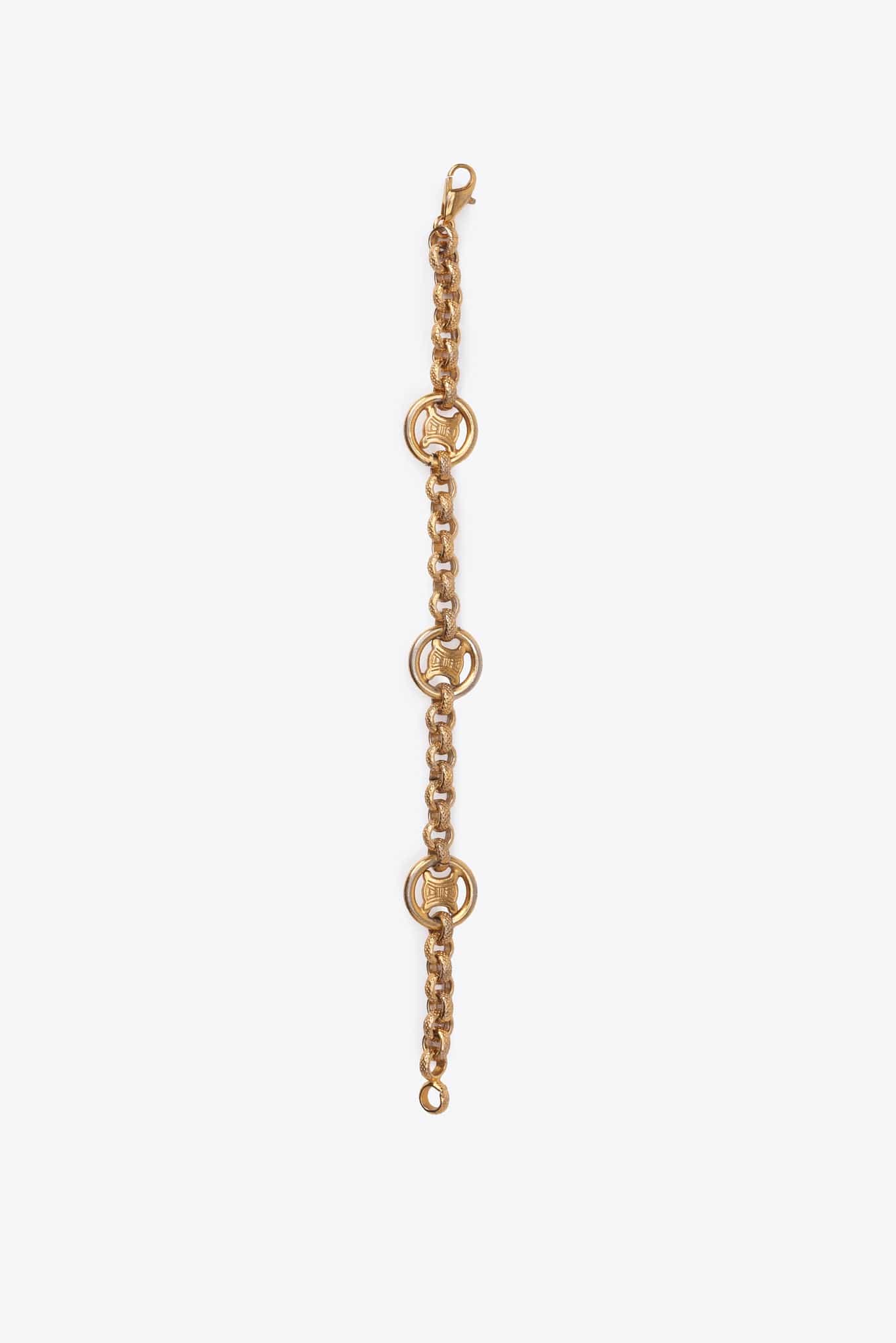 Vintage Celine Triomphe Chain Link Bracelet