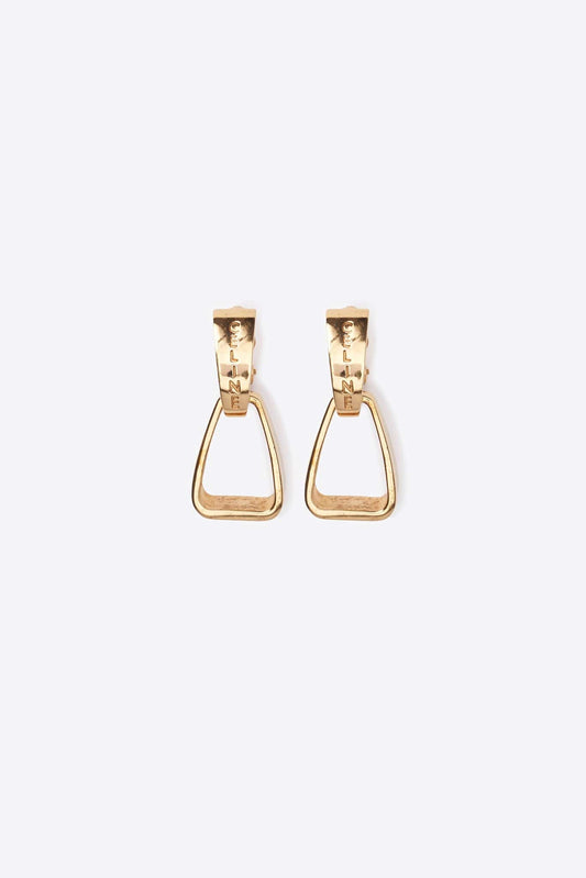 Vintage Gold Celine Chain Earrings