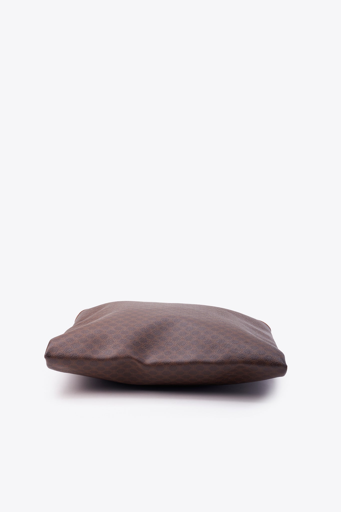 Vintage Celine Macadam Coated Canvas Tote with Vachetta Leather Trim