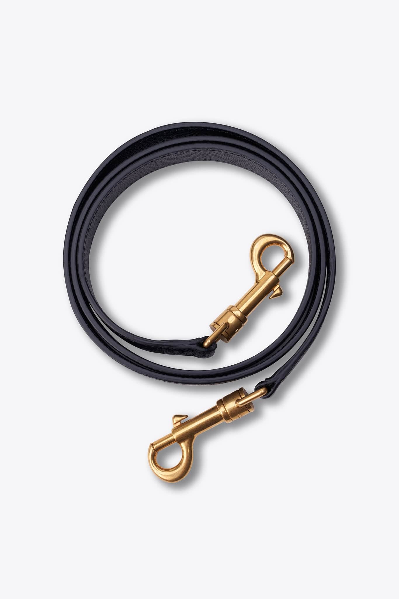 Celine Black Textured Leather Crossbody Belt Bag with Gold Hardware