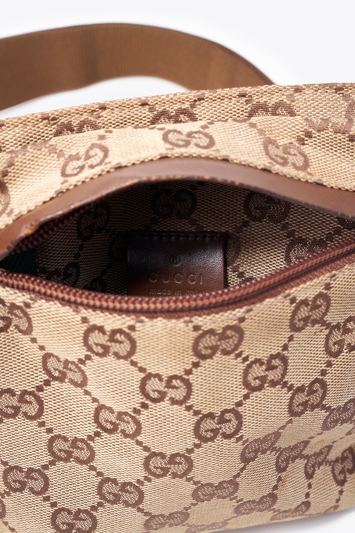 Vintage Gucci Beige GG Canvas Belt or Sling Bag