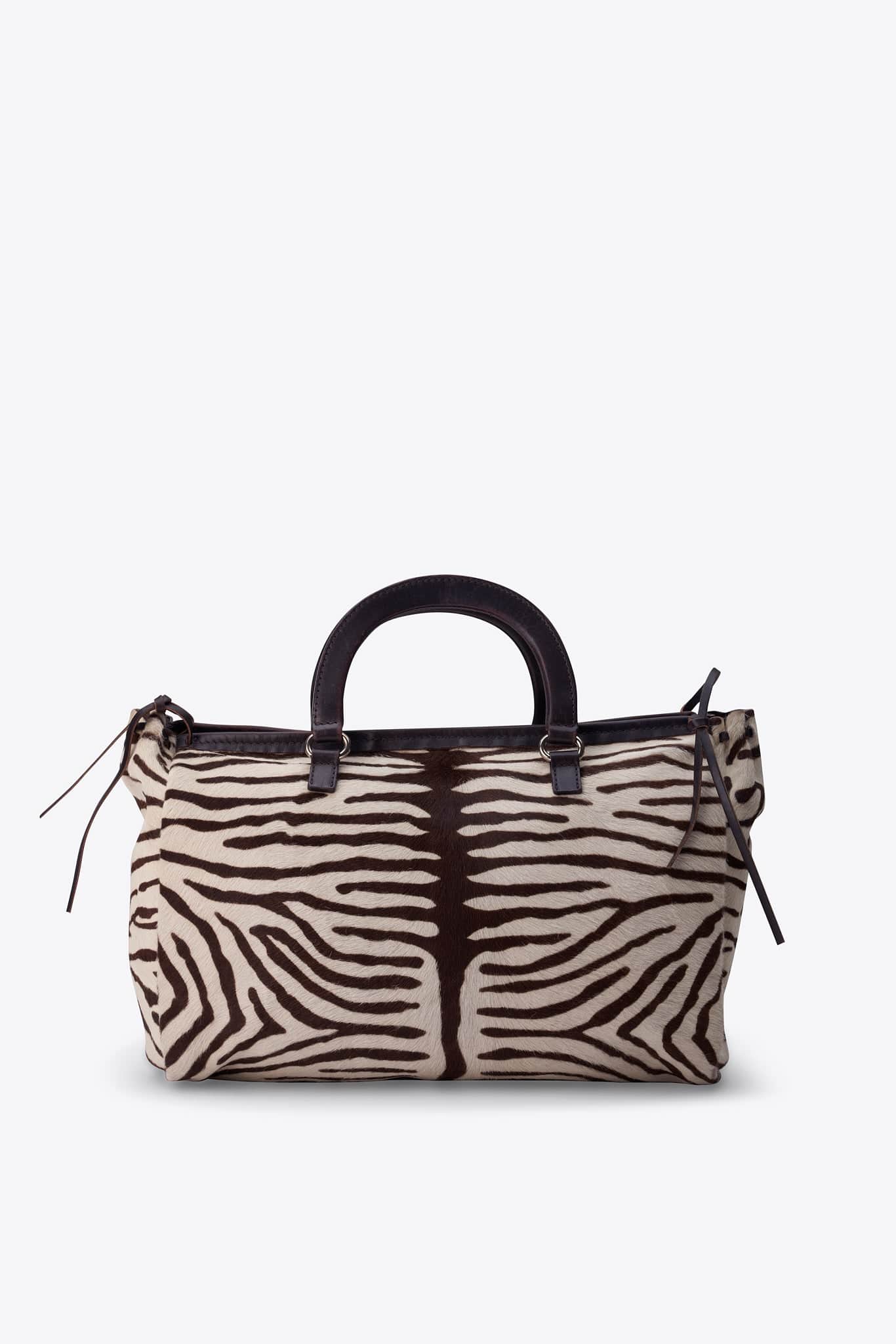 Vintage Prada Zebra Printed Calf Hair Bag