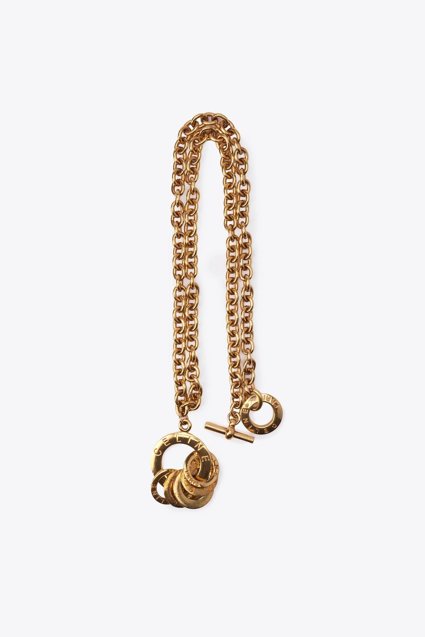 Vintage Celine Gold-Tone Link Necklace – The Hosta