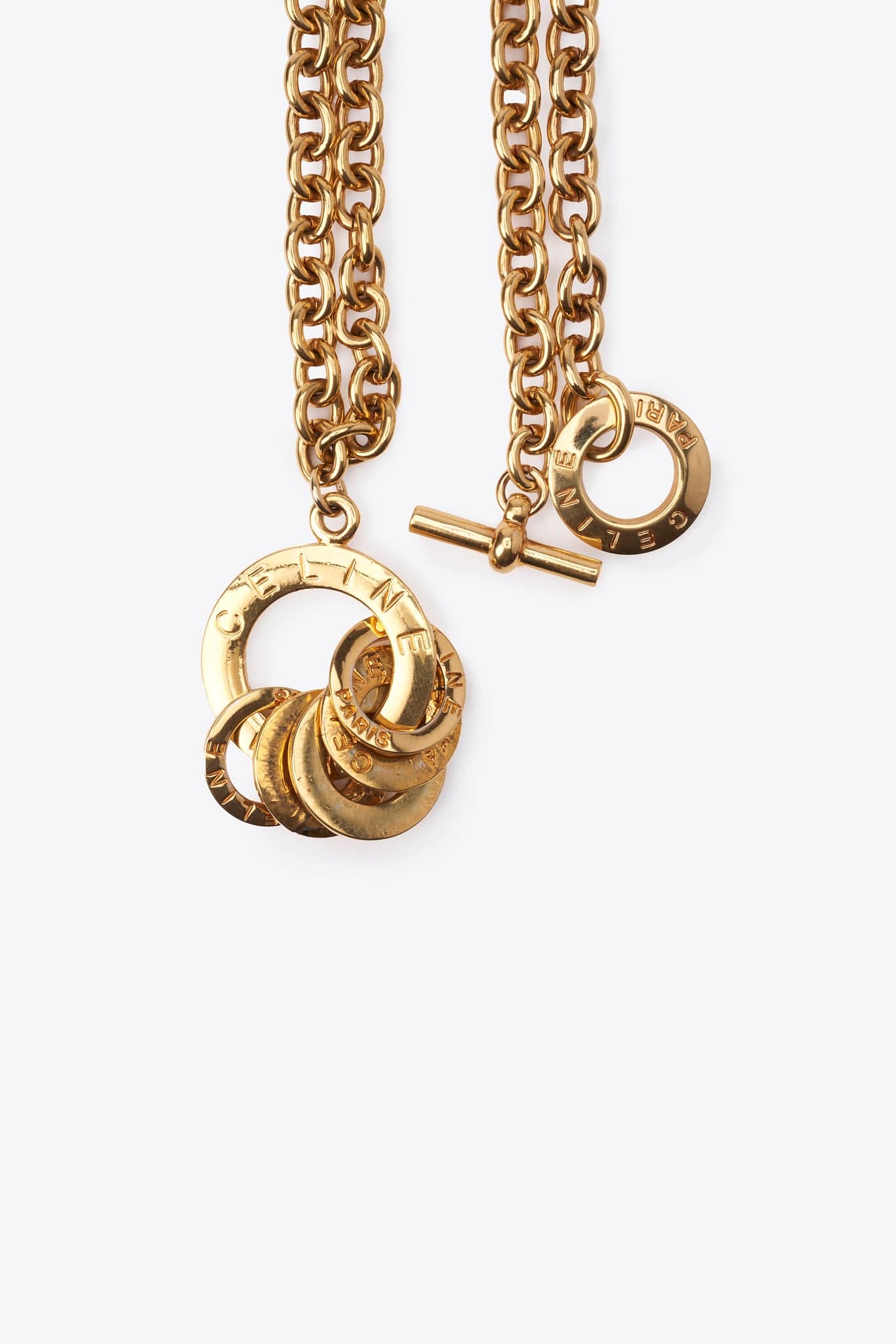 Vintage Celine Gold-Tone Link Necklace – The Hosta