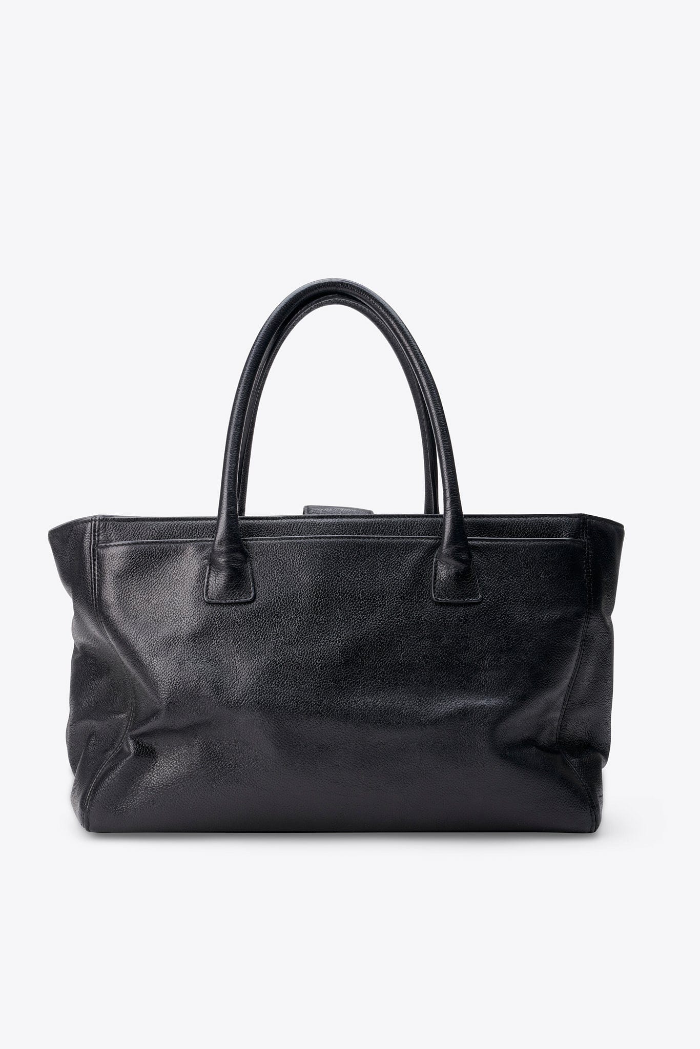 Chanel Black Caviar Leather Tote Bag