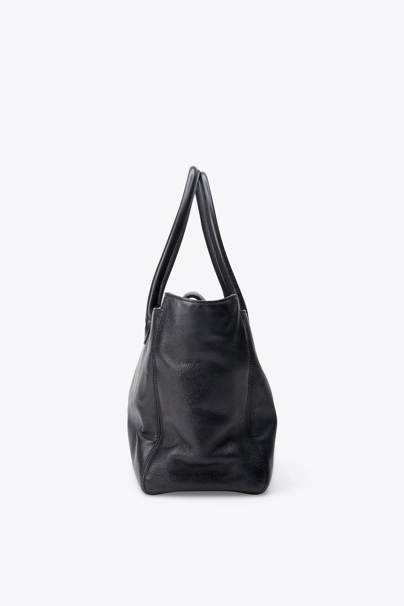 Chanel Black Caviar Leather Tote Bag