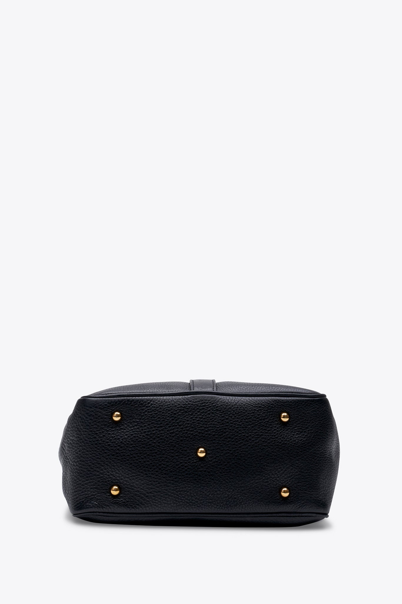 Vintage Loewe Black Leather Shoulder Bag