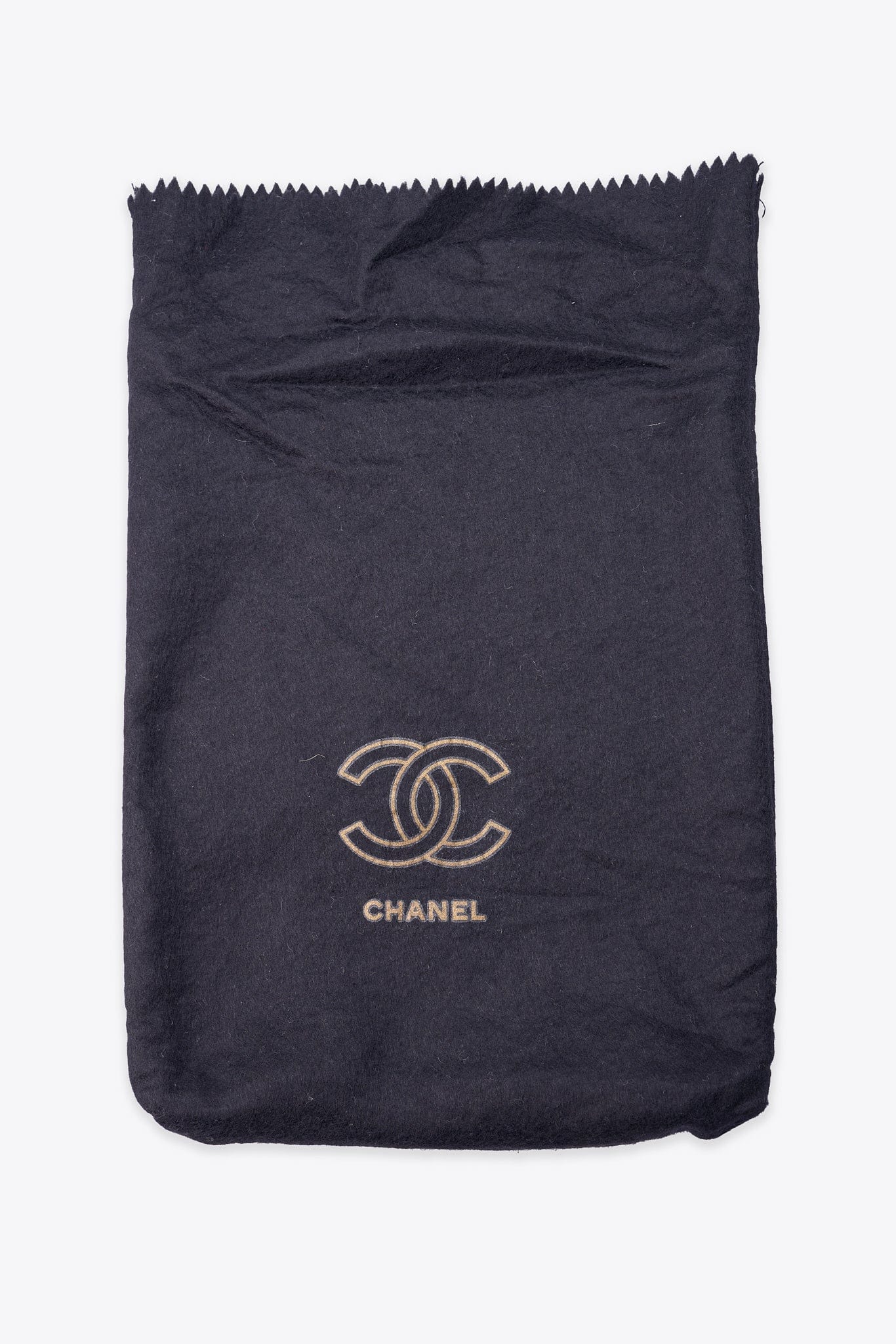 Vintage Chanel Black Leather Clutch Bag With Gold Toned Hardware