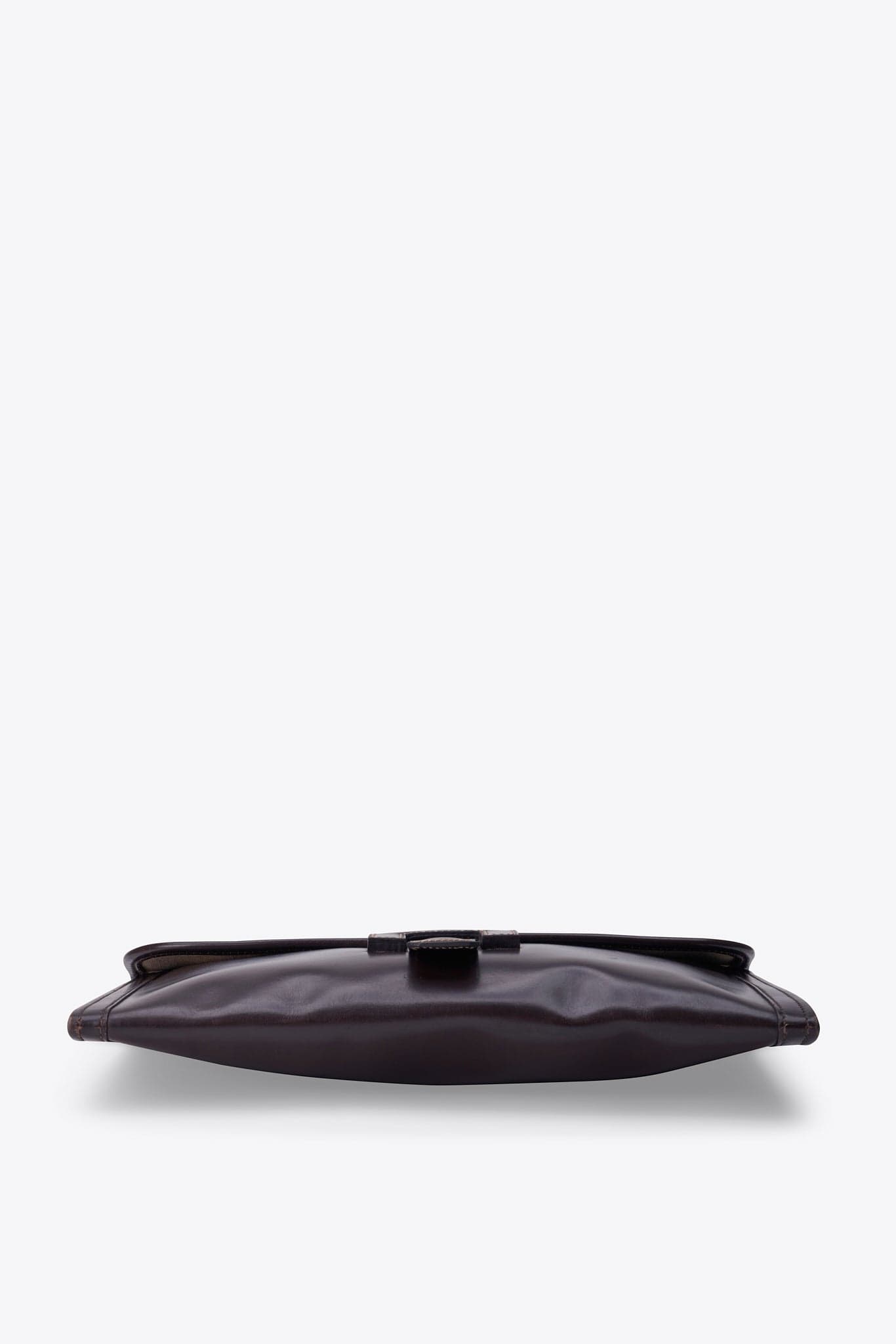 Vintage Hermès Jige Clutch in Brown Box Calf