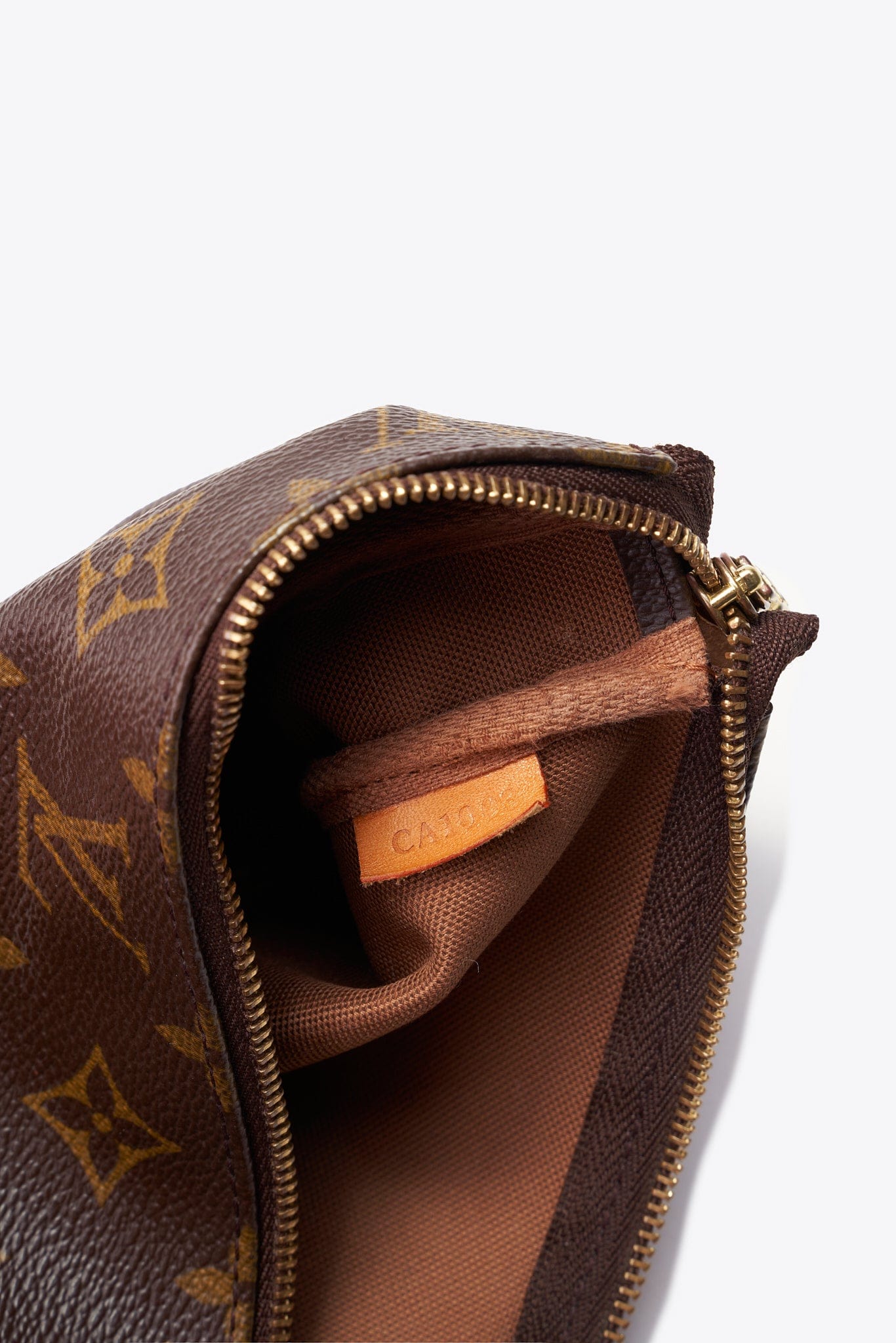 Louis Vuitton Pochette Bag In Brown Monogram Coated Canvas