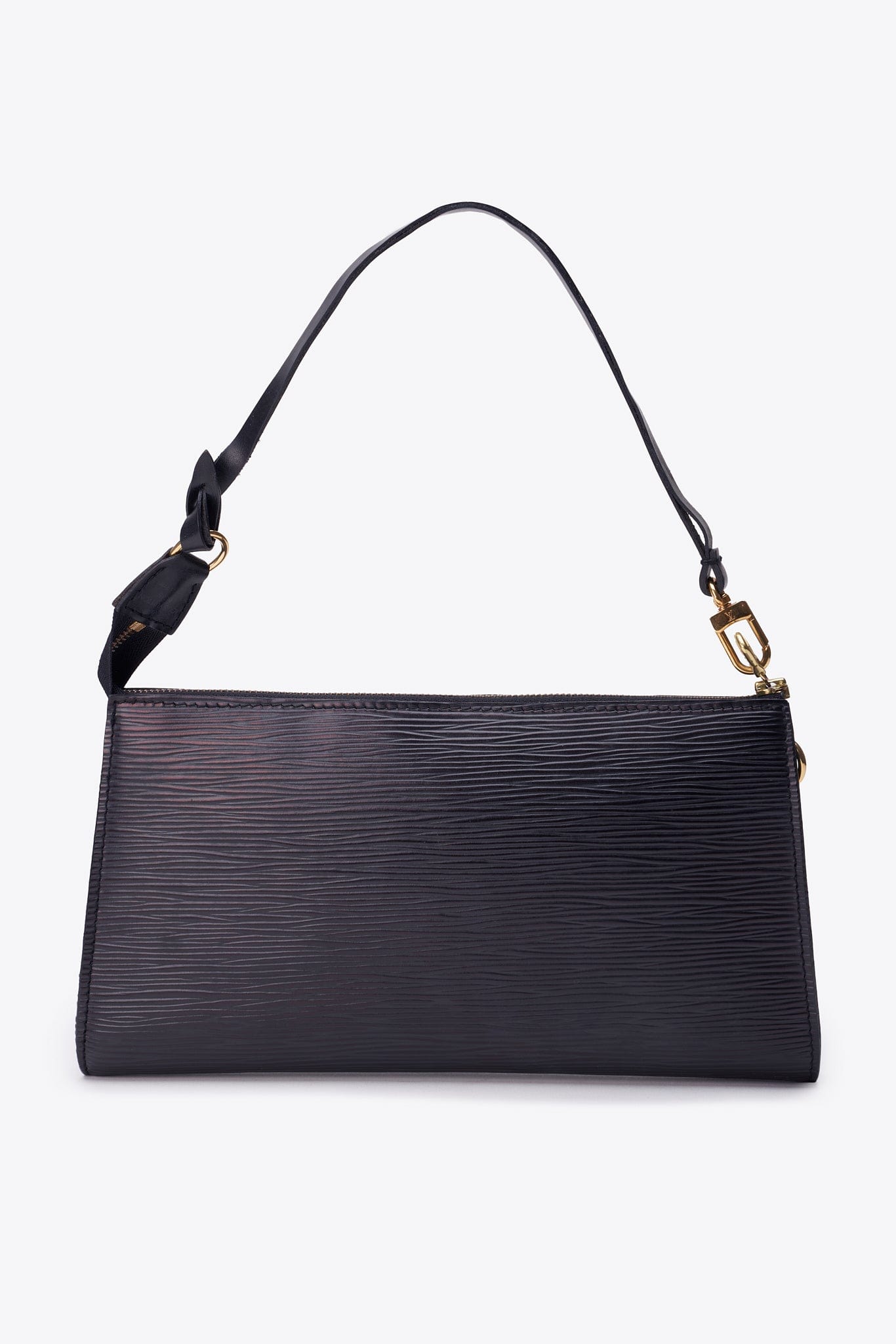Louis Vuitton Pochette Bag In Black Epi Leather