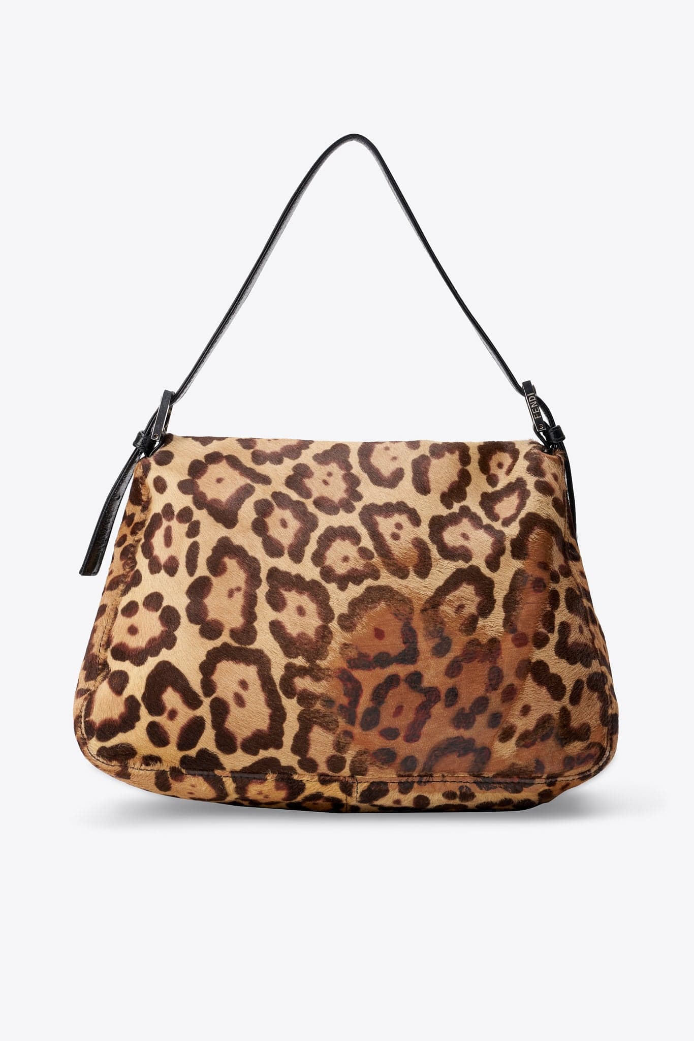 Fendi Vintage Mamma Baguette in Leopard Print Calf Hair
