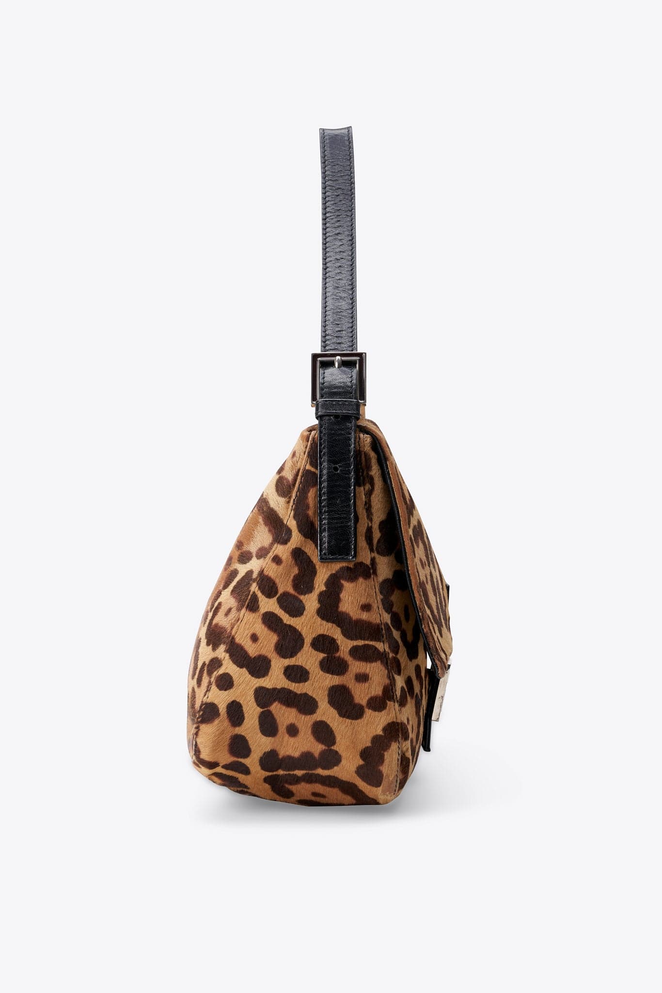 Fendi Vintage Mamma Baguette in Leopard Print Calf Hair