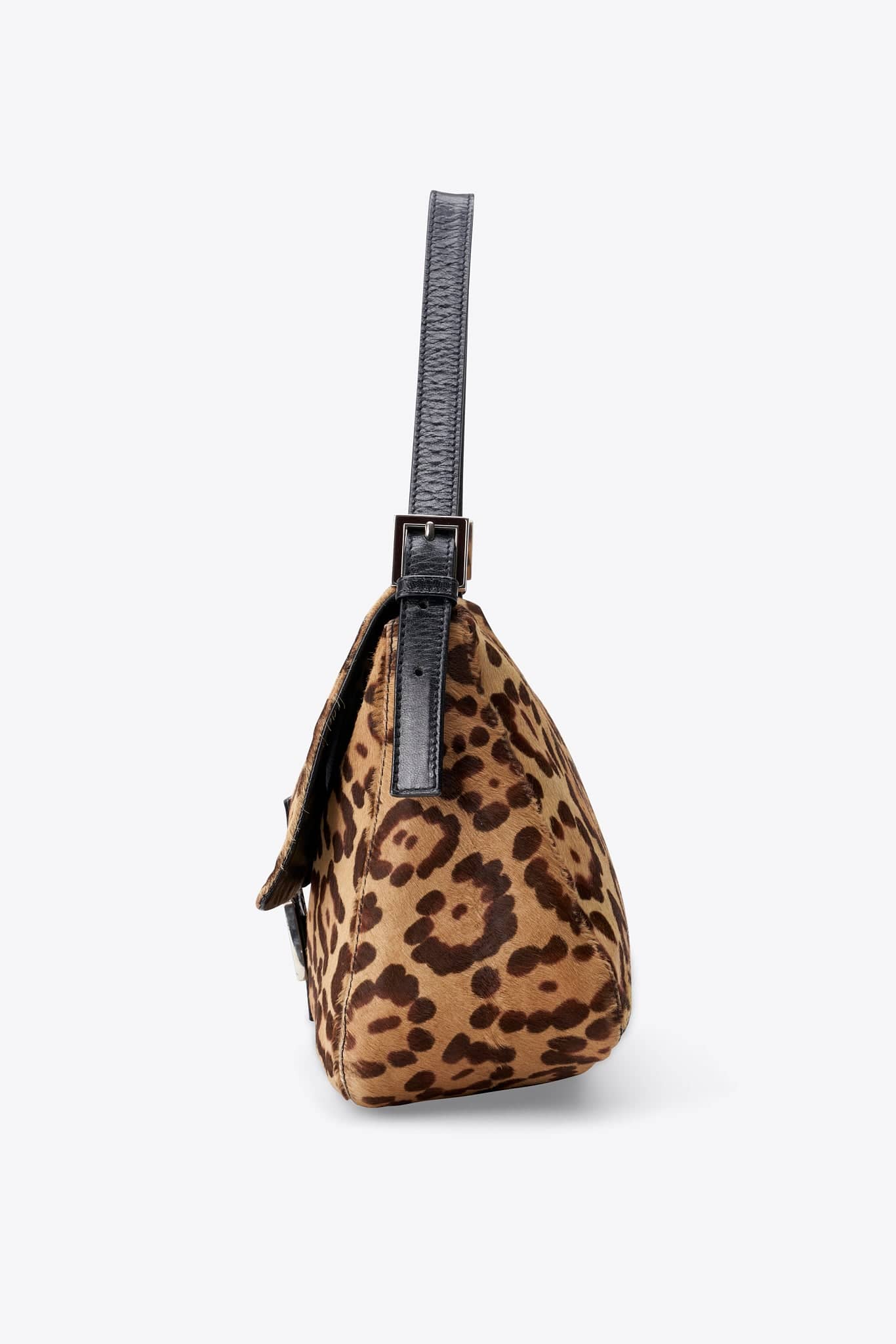 Fendi Vintage Mamma Baguette in Leopard Print Calf Hair