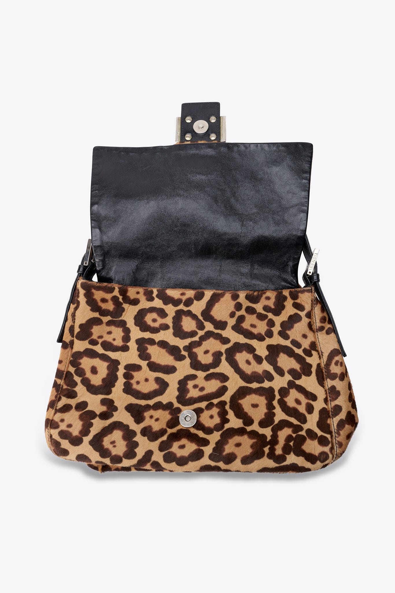 Fendi Vintage Mamma Baguette in Leopard Print Calf Hair