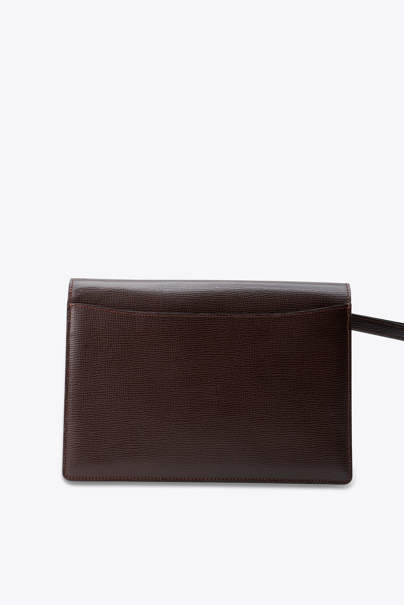 Loewe Vintage Brown Leather Clutch Bag