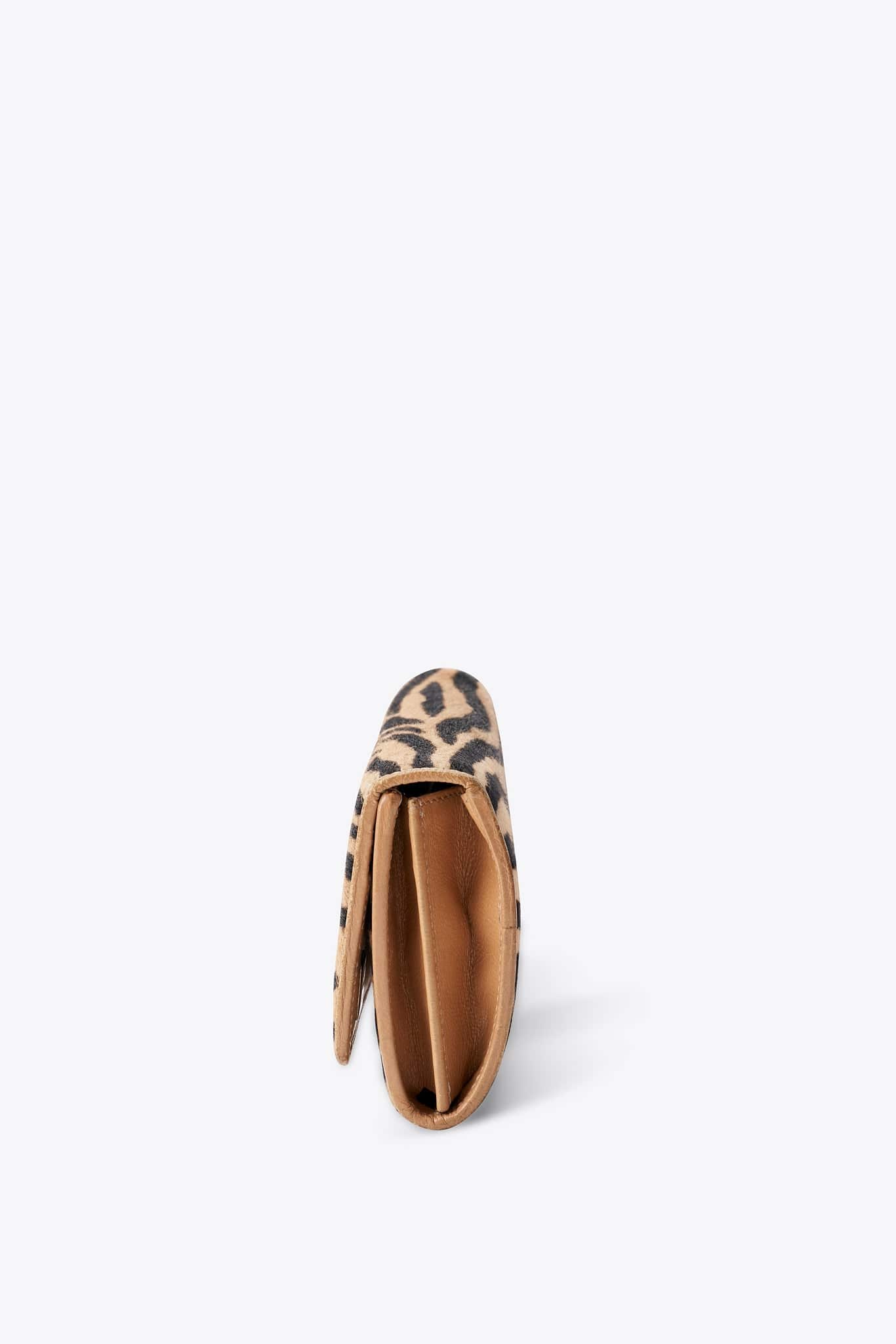 Fendi Vintage Calf Hair Tiger Pattern Wallet