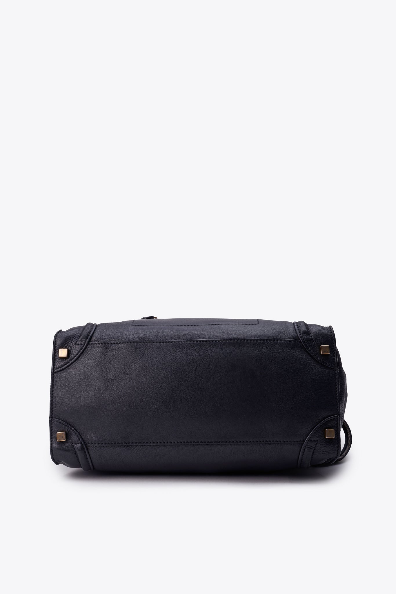 Céline Luggage Tote in Black Leather