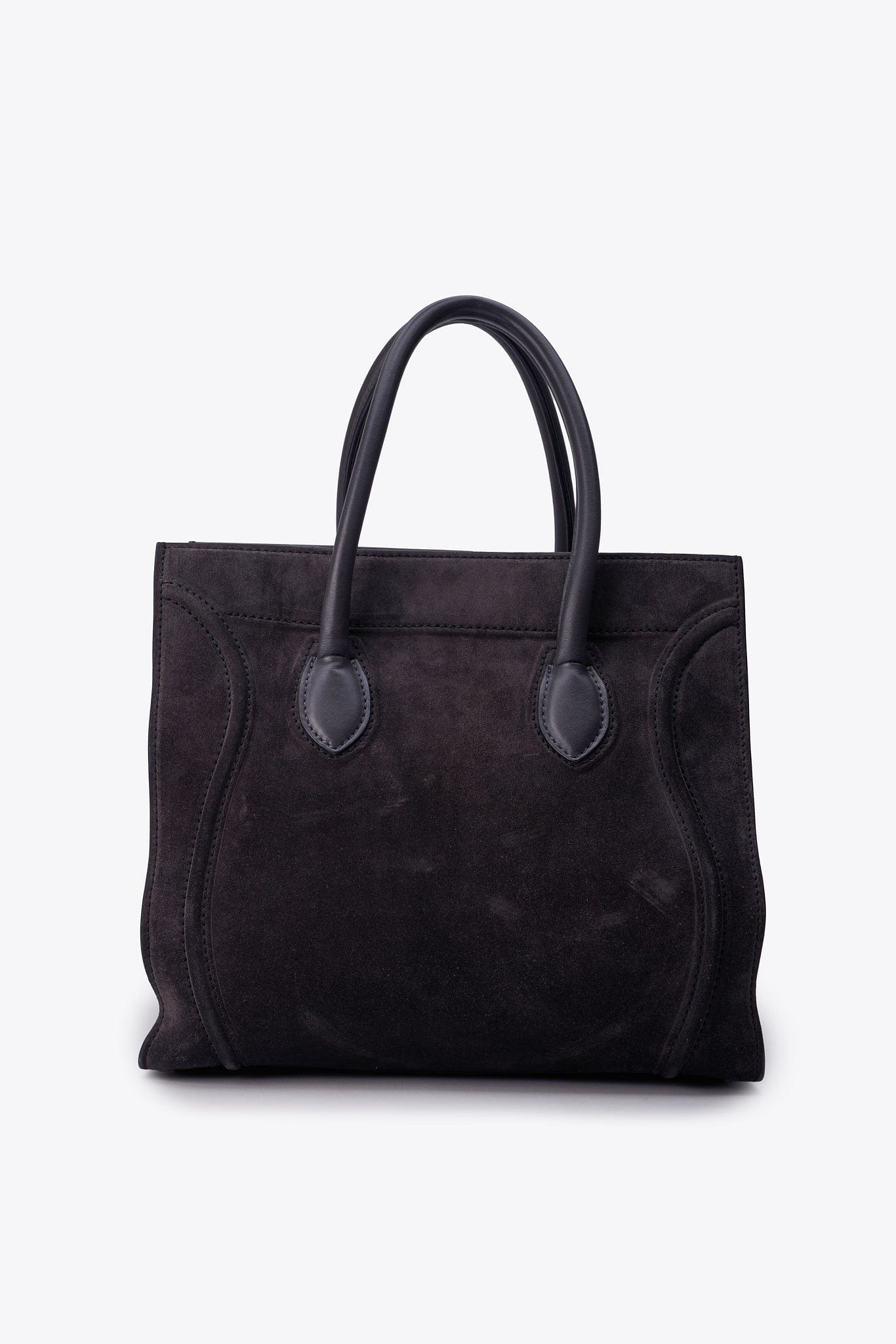 Céline Grey Suede Phantom Tote