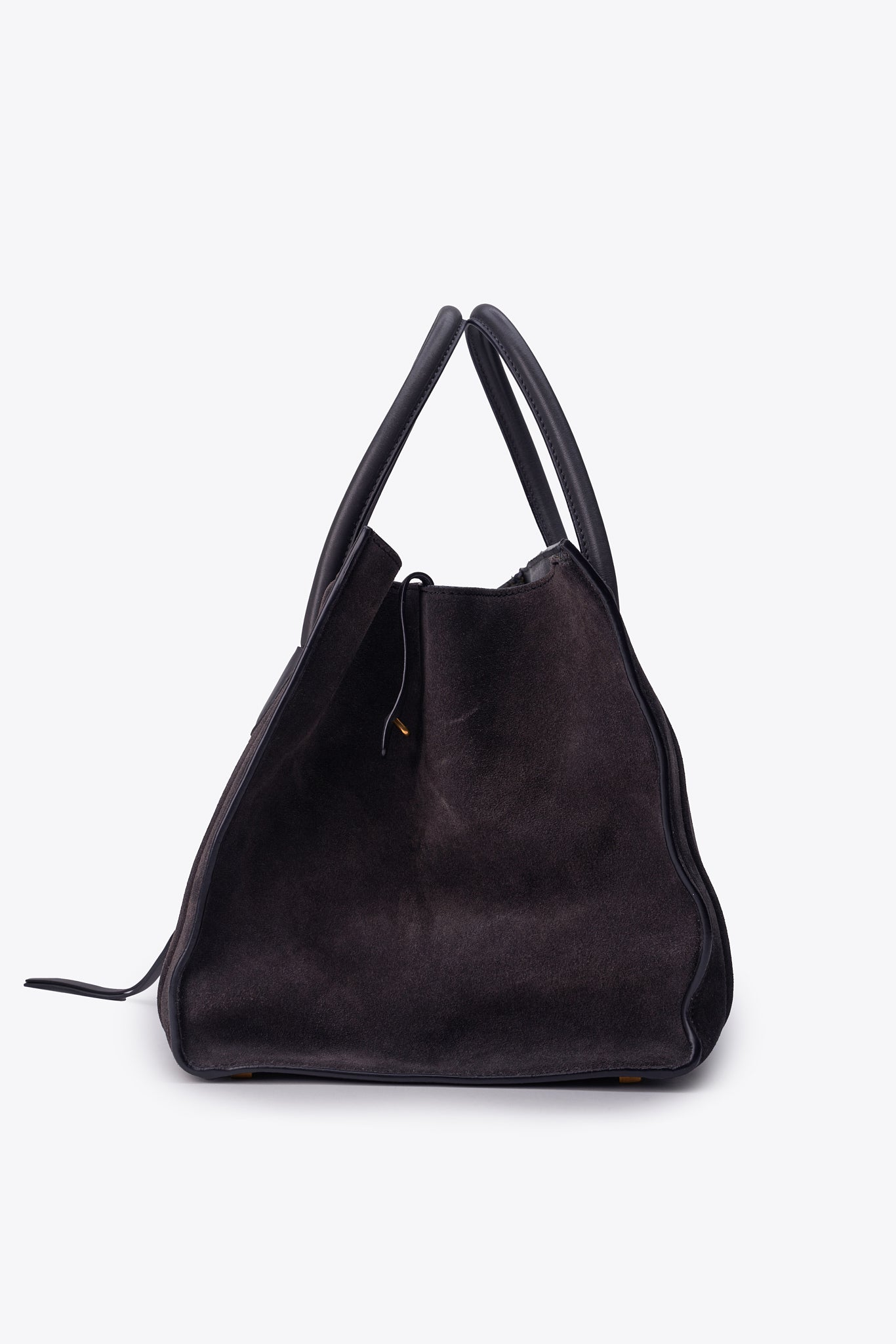 Céline Grey Suede Phantom Tote