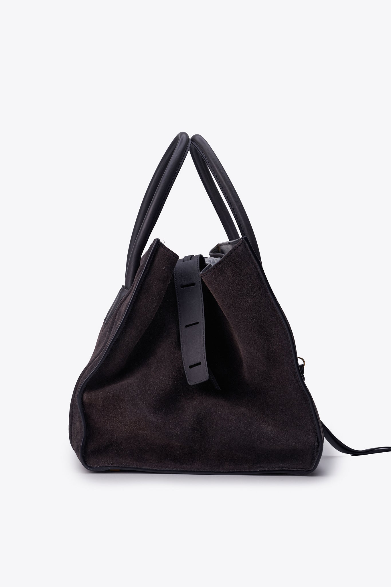 Céline Grey Suede Phantom Tote