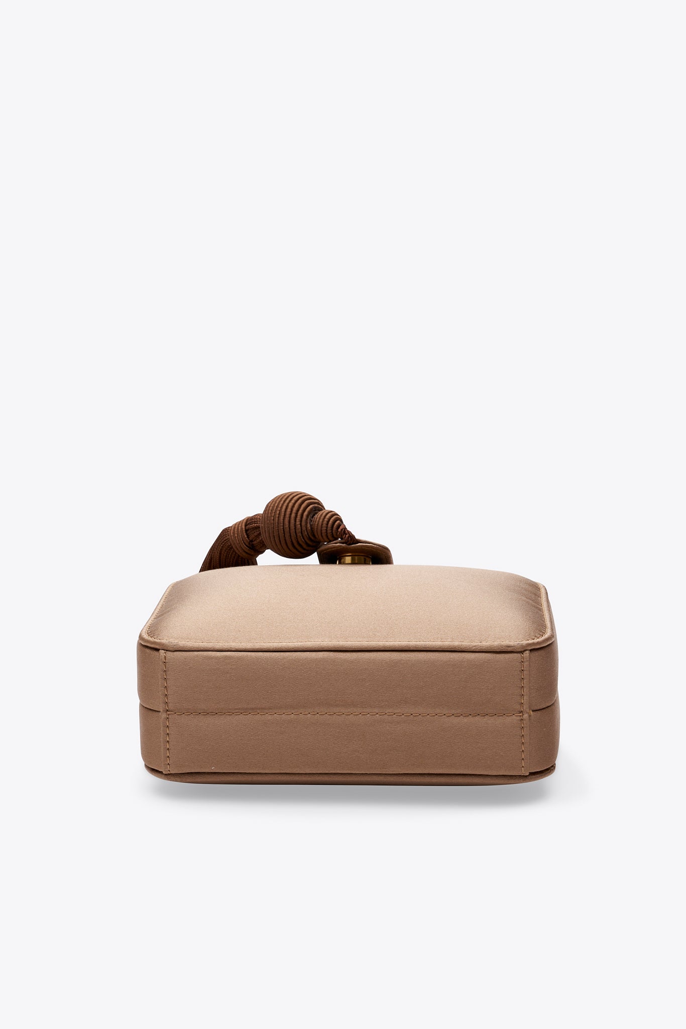 Loewe Vintage Taupe Silk Tassel Evening Bag