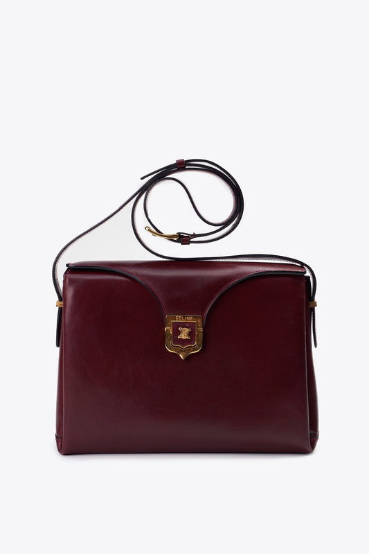 Vintage Celine Burgundy Crossbody Bag