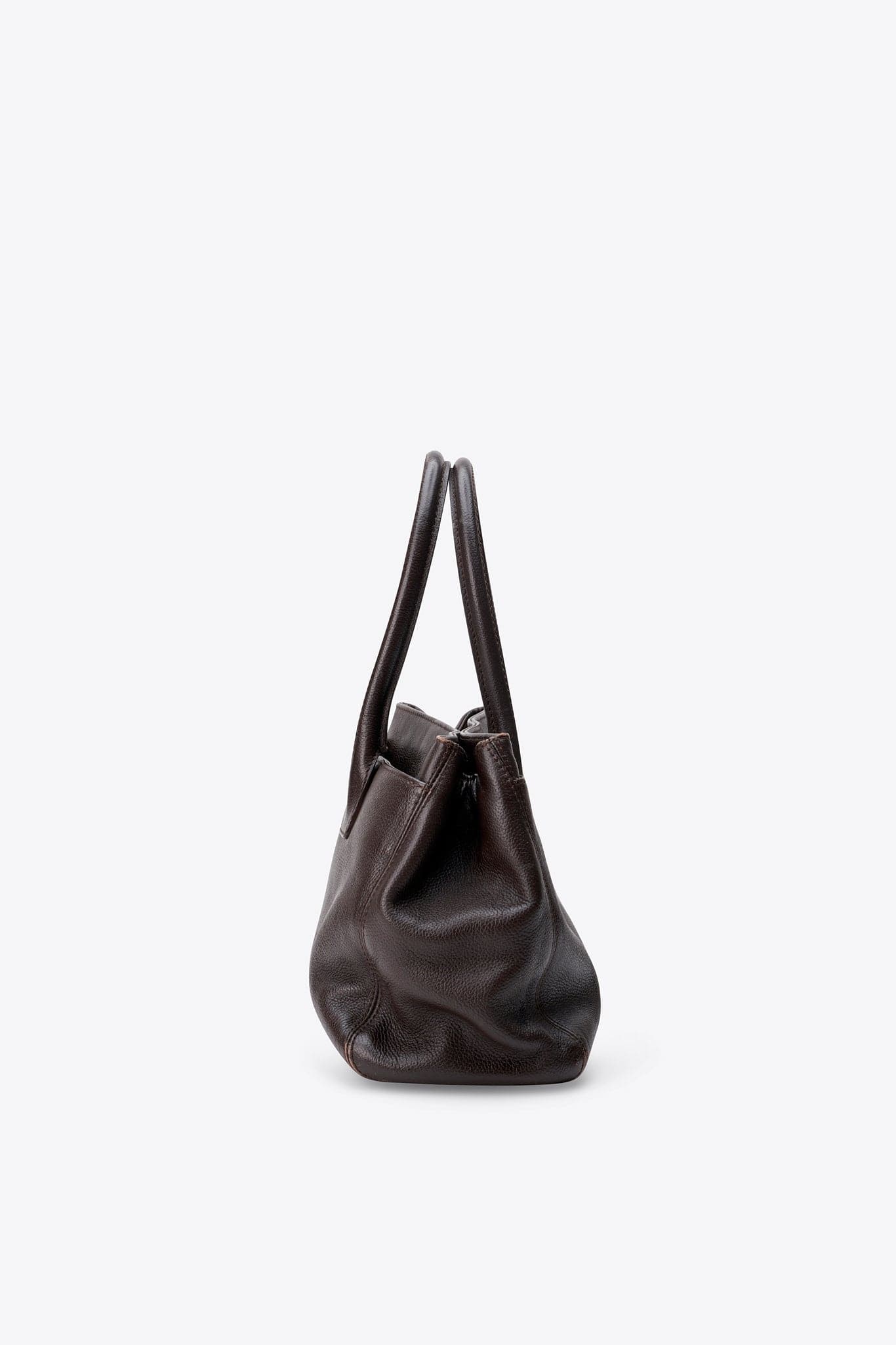 Chanel Executive Leather Tote In Brown Caviar Leather