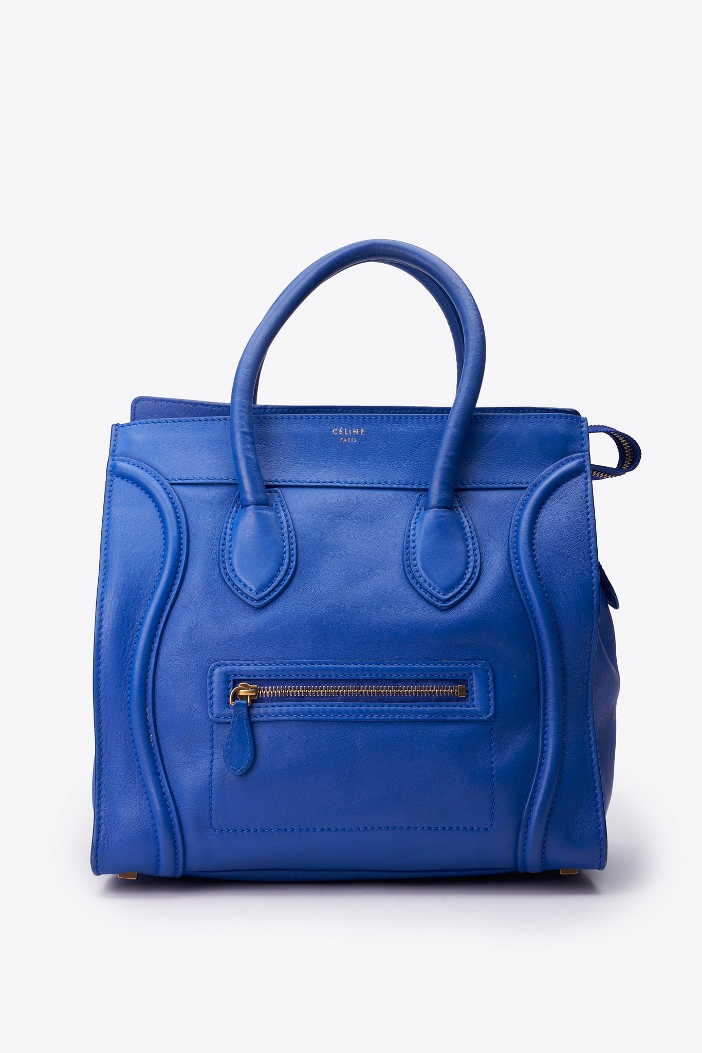 Céline Phantom Luggage Tote in Cobalt Blue