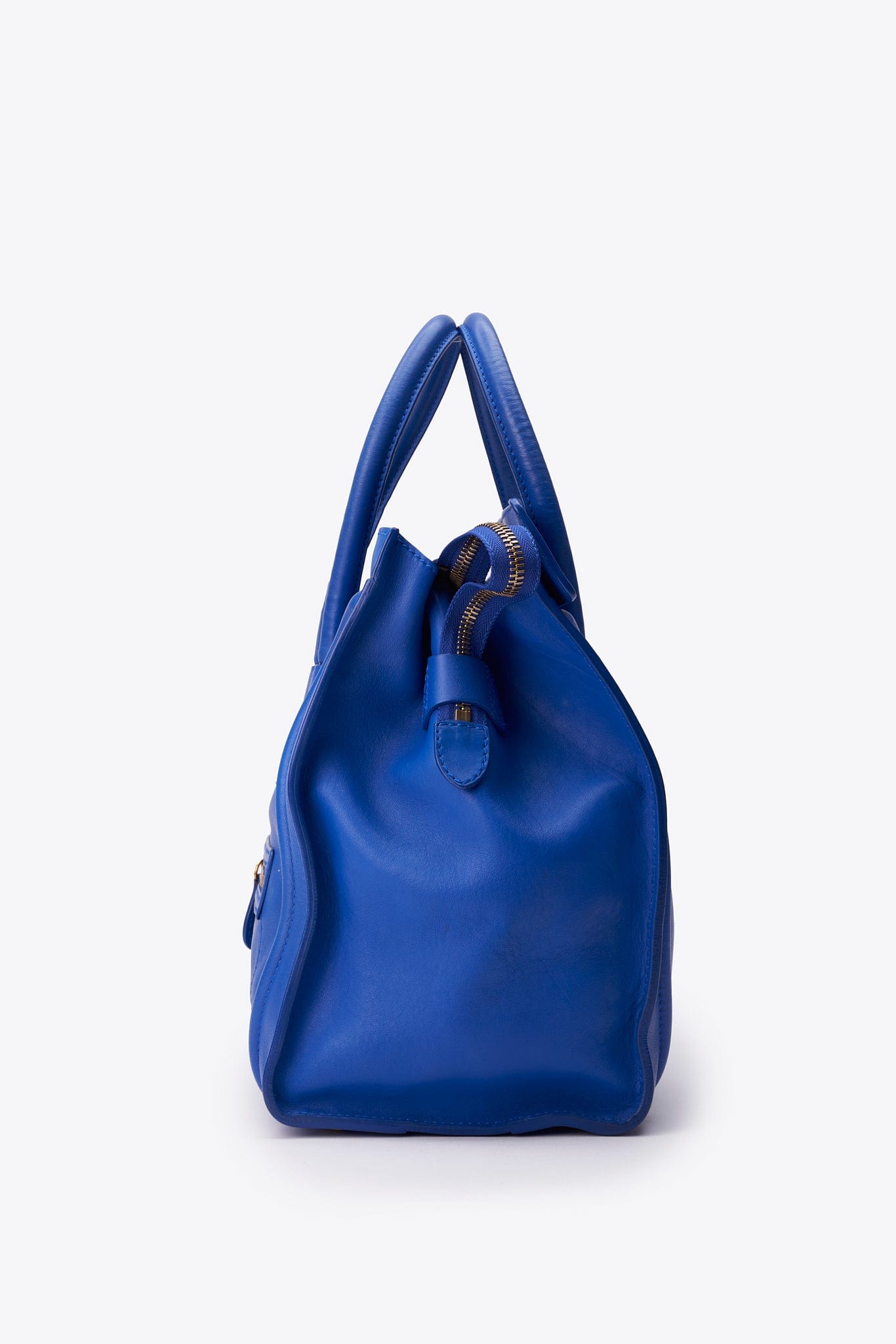 Céline Phantom Luggage Tote in Cobalt Blue