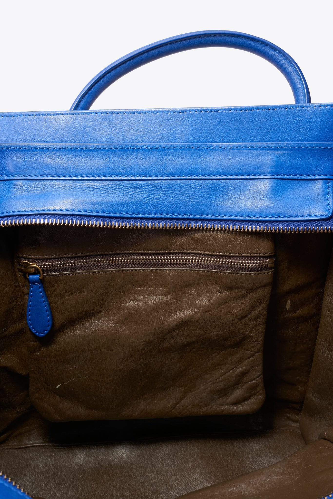 Céline Phantom Luggage Tote in Cobalt Blue