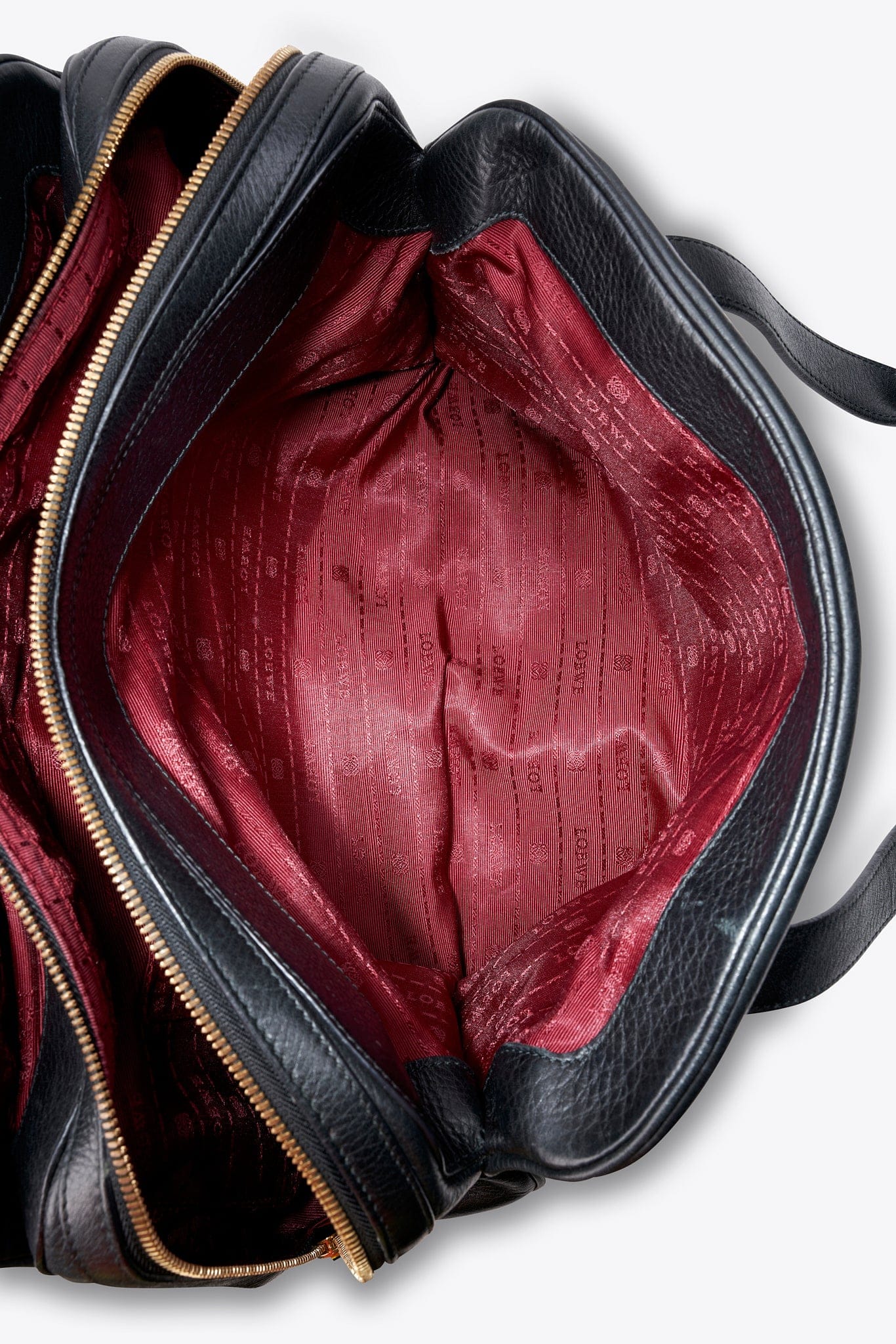 Loewe Vintage Heritage Boston Bag In Black Leather