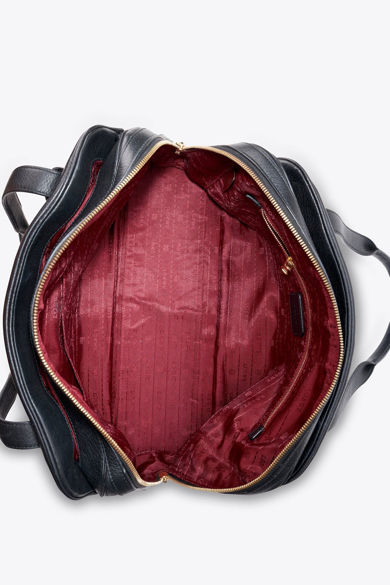 Loewe Vintage Heritage Boston Bag In Black Leather