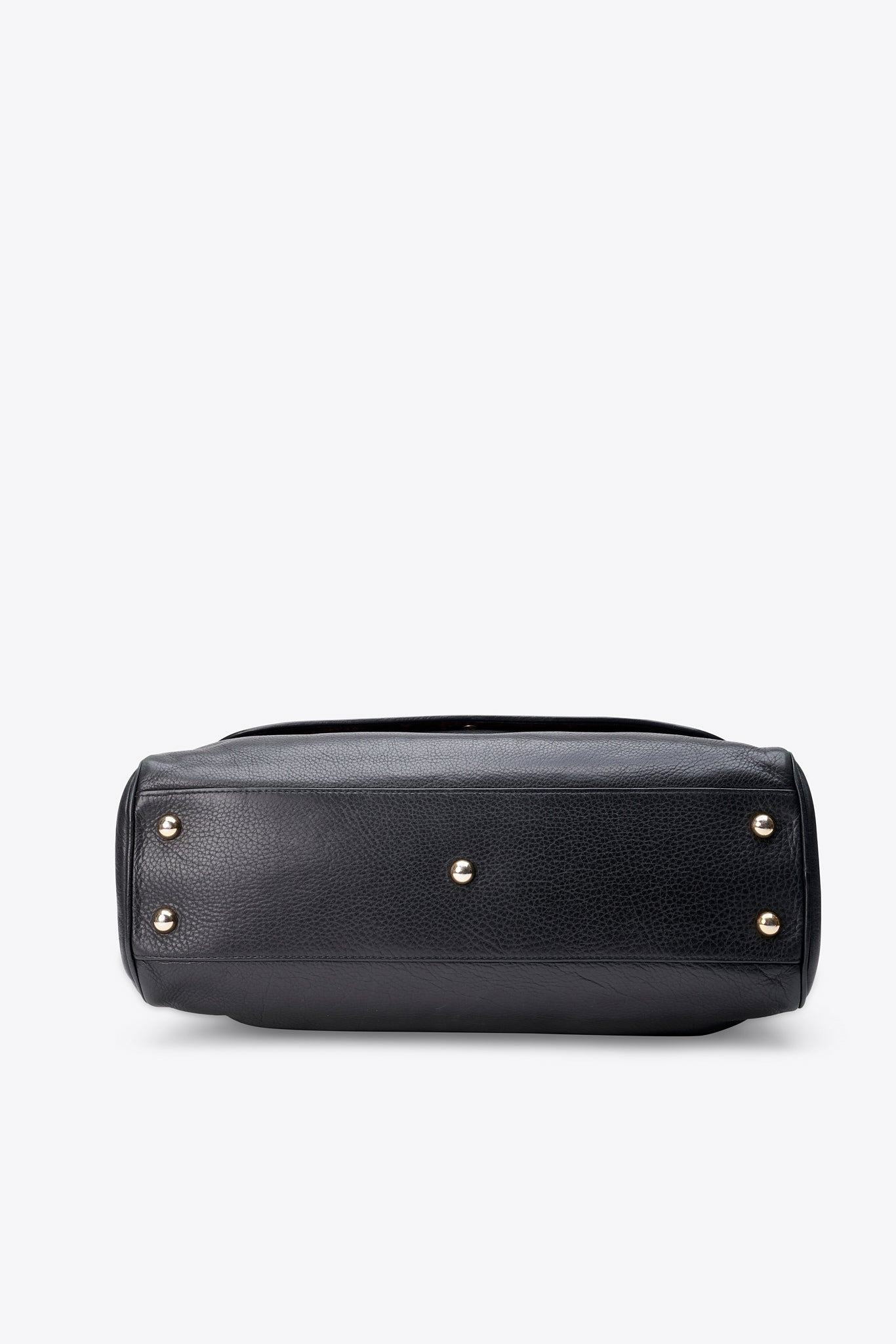 Loewe Vintage Heritage Boston Bag In Black Leather