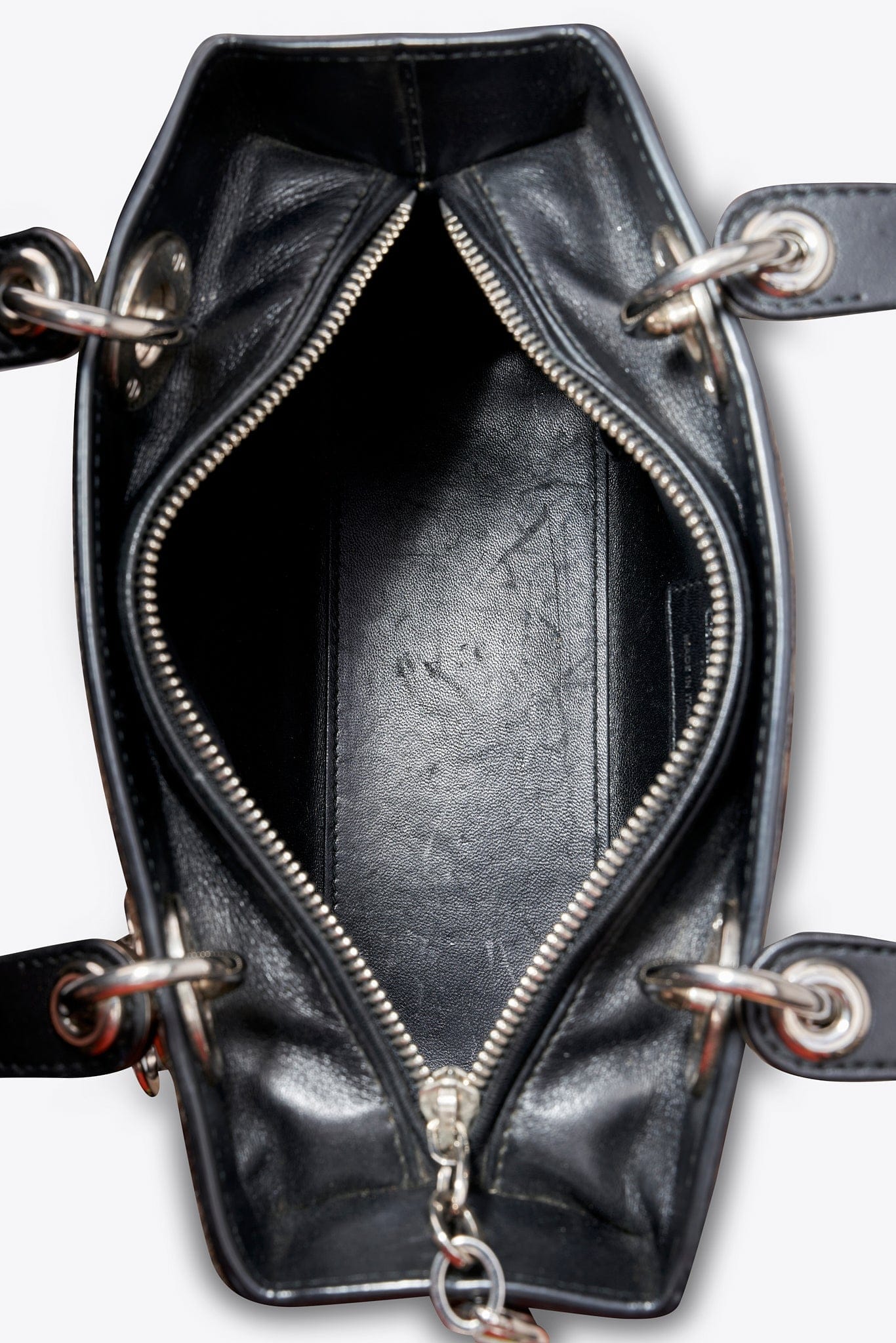 Christian Dior Vintage Leopard Calf Hair Top Handle Bag