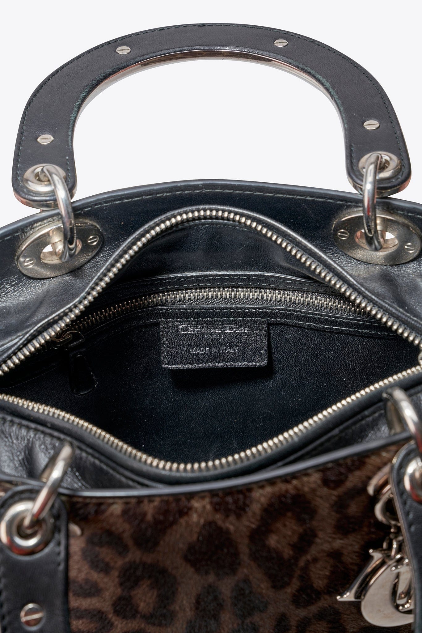 Christian Dior ヴィンテージ ハンドバッグ Christian Dior Vintage Leopard Calf Hair Top Handle Bag – The Hosta