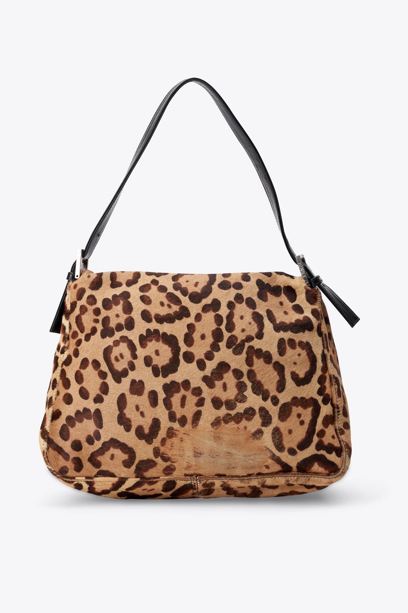 Fendi Vintage Mamma Baguette in Leopard Print Calf Hair