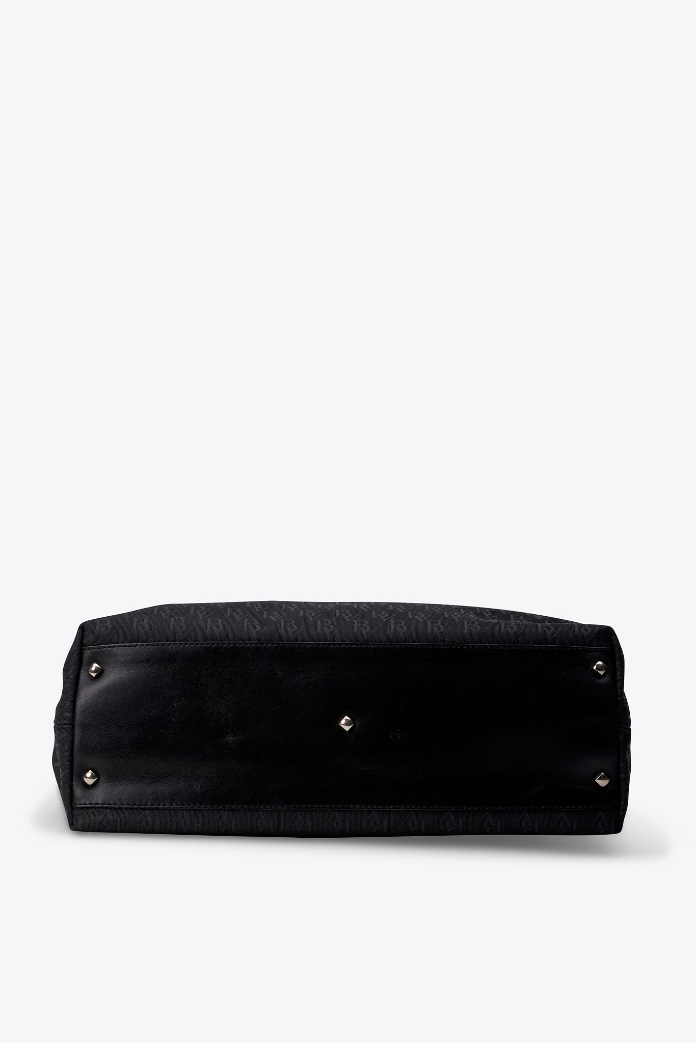 Vintage Bottega Veneta Black Nylon And Leather Tote Bag – The Hosta