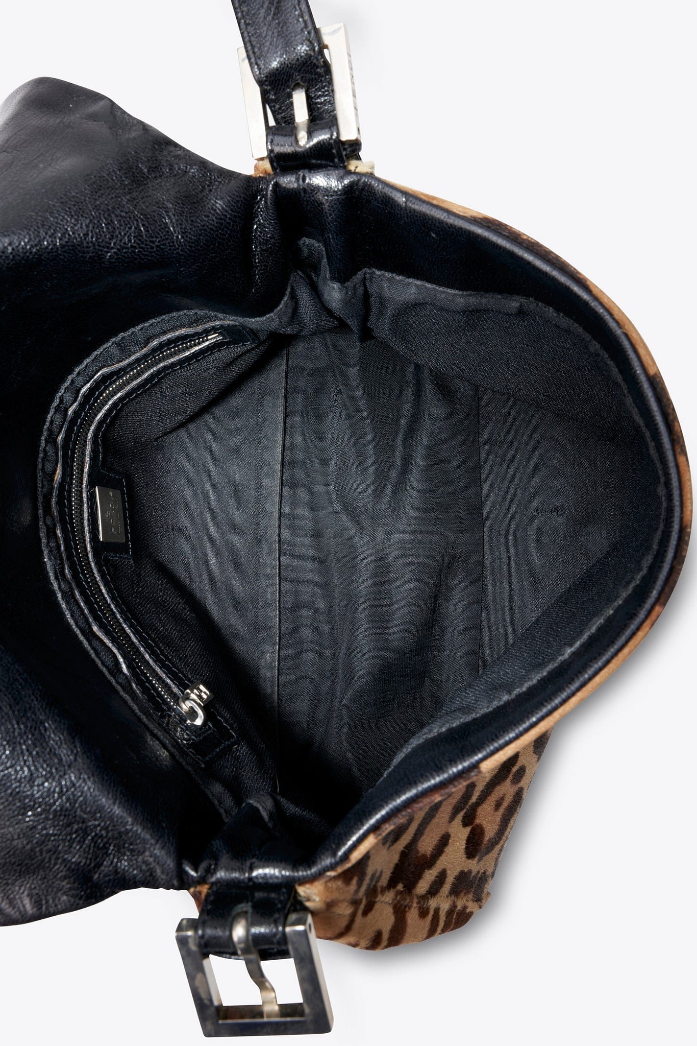 Fendi Vintage Mamma Baguette in Leopard Print Calf Hair