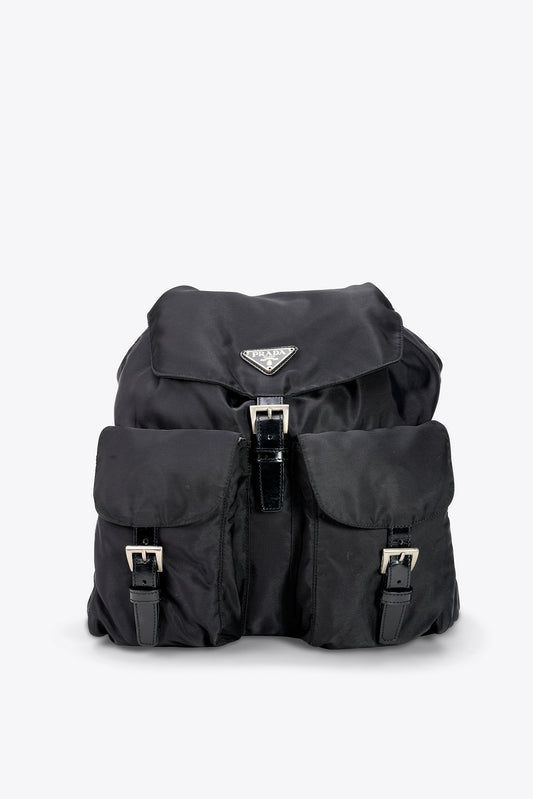 Prada Nylon Large Backpack - Black