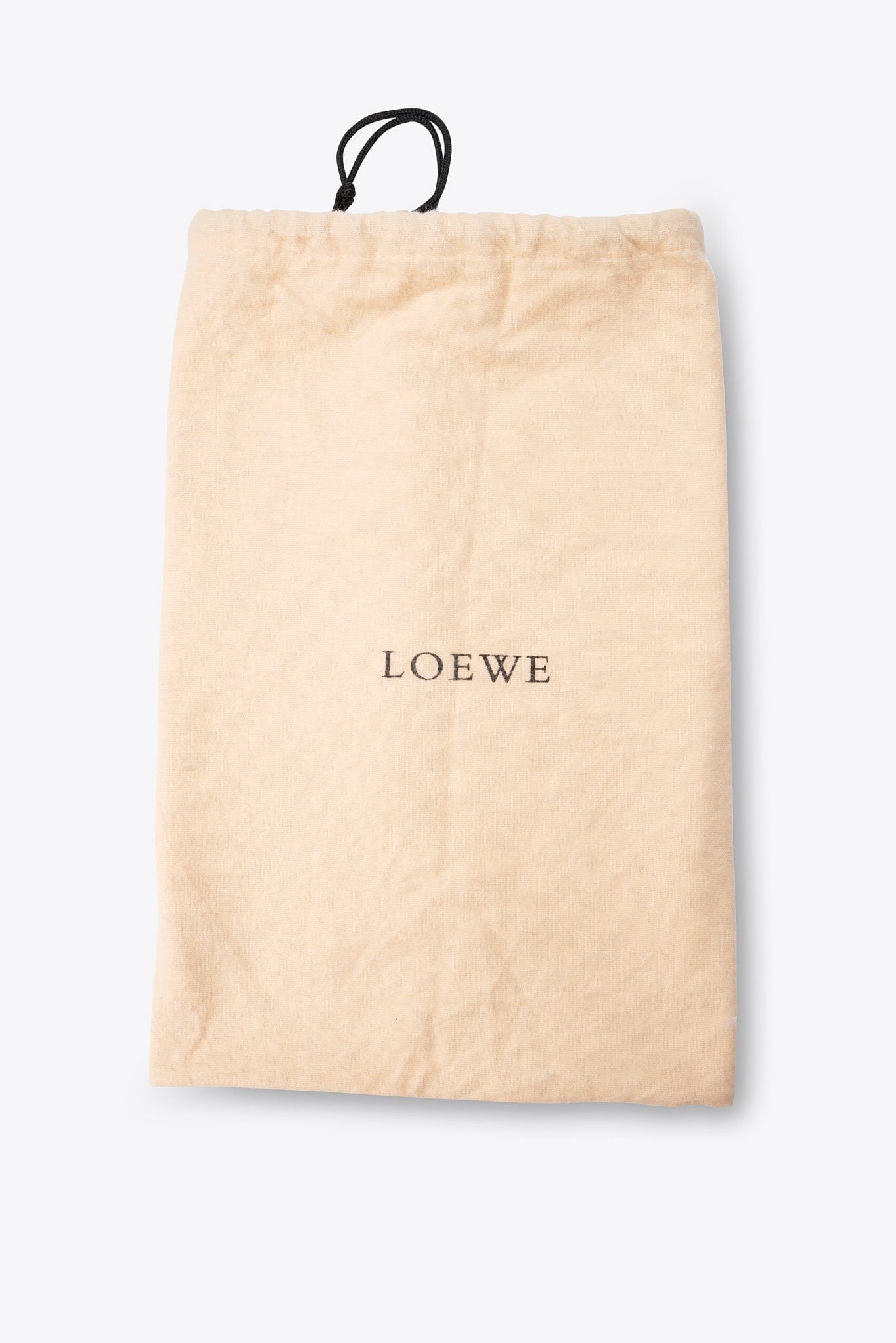 Vintage Loewe Black Leather and Suede Shoulder Bag