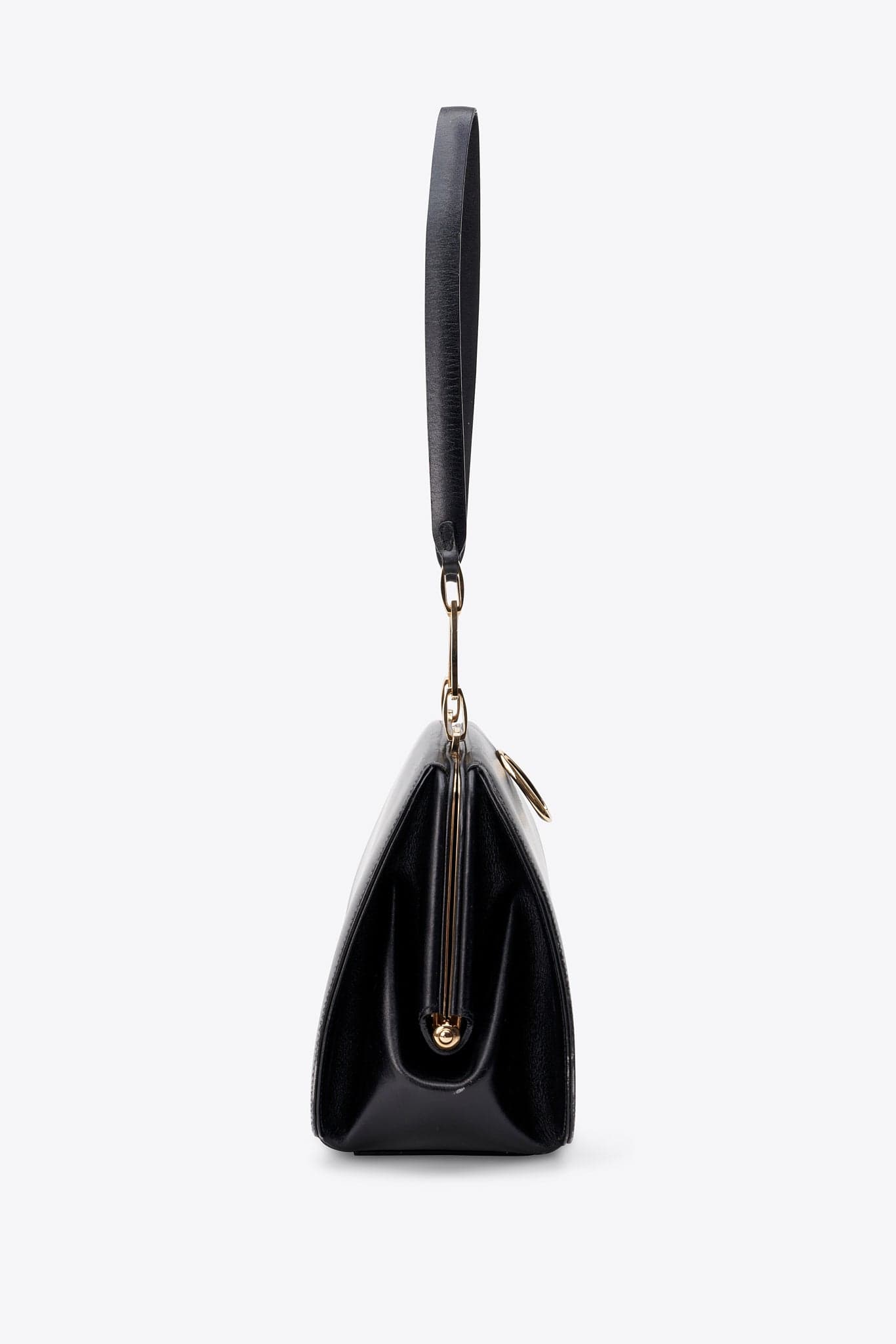 Loewe Vintage Shoulder Bag In Black Leather