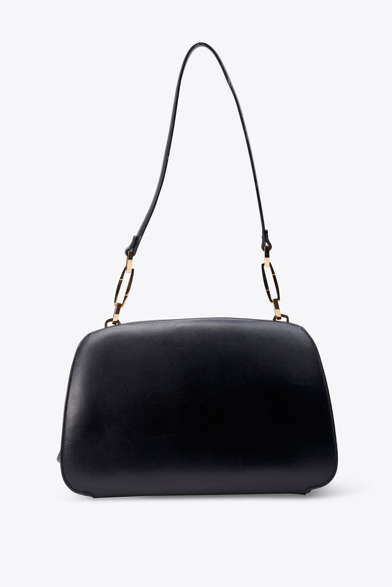 Loewe Vintage Shoulder Bag In Black Leather