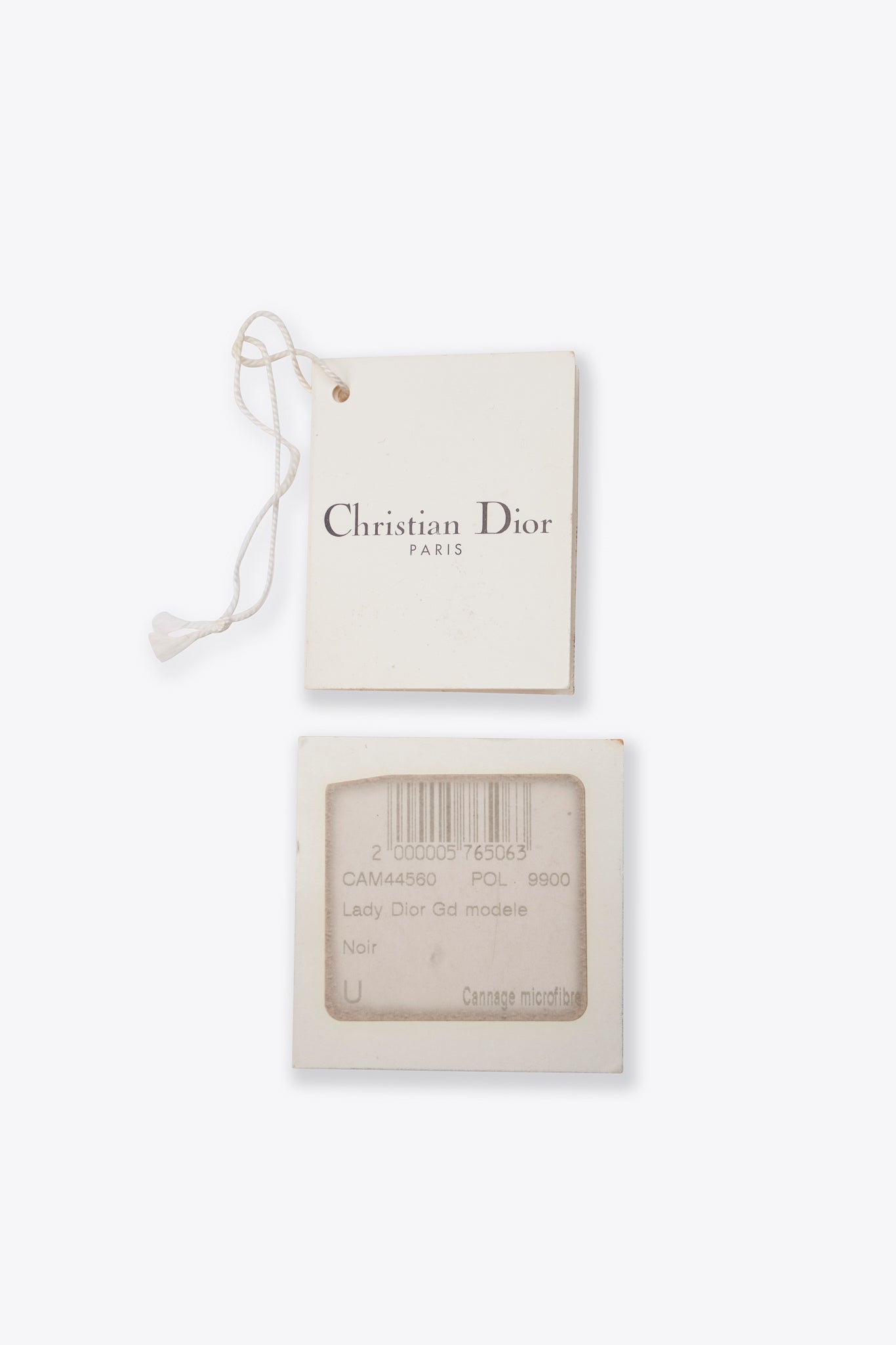 Vintage Christian Dior Black Nylon Lady Dior Bag