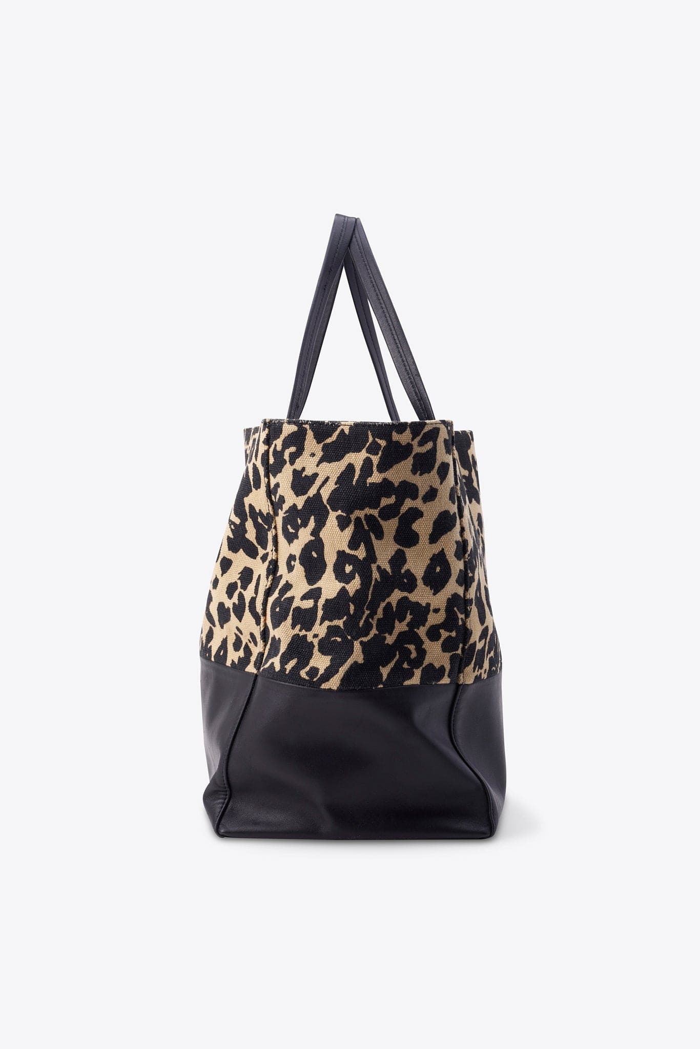 Céline by Phoebe Philo Leopard Canvas and Leather Tote